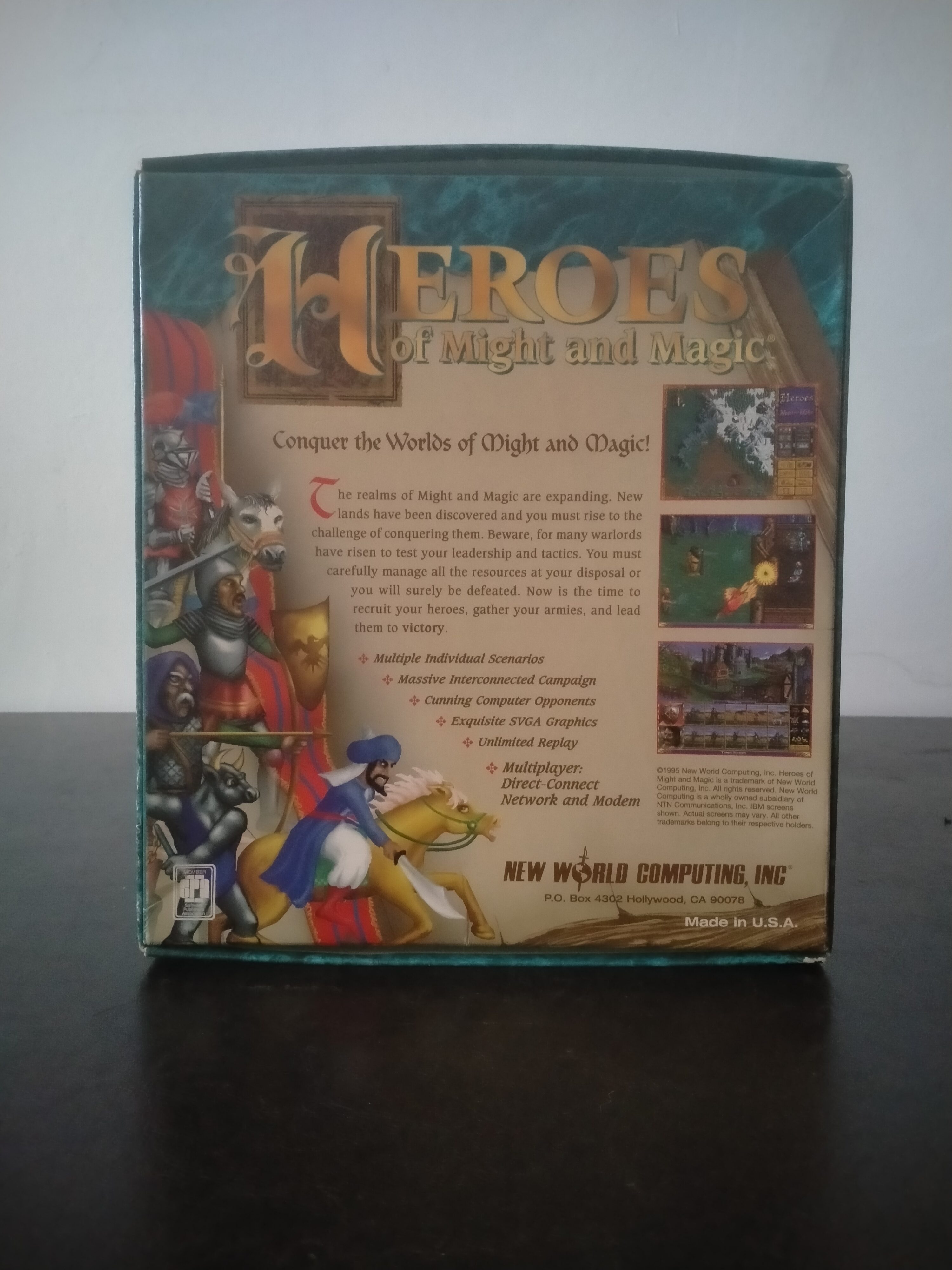 Imagen documental 2 de Heroes of Might and Magic: A Strategic Quest, formato Big Box, para MS-DOS, Windows 95