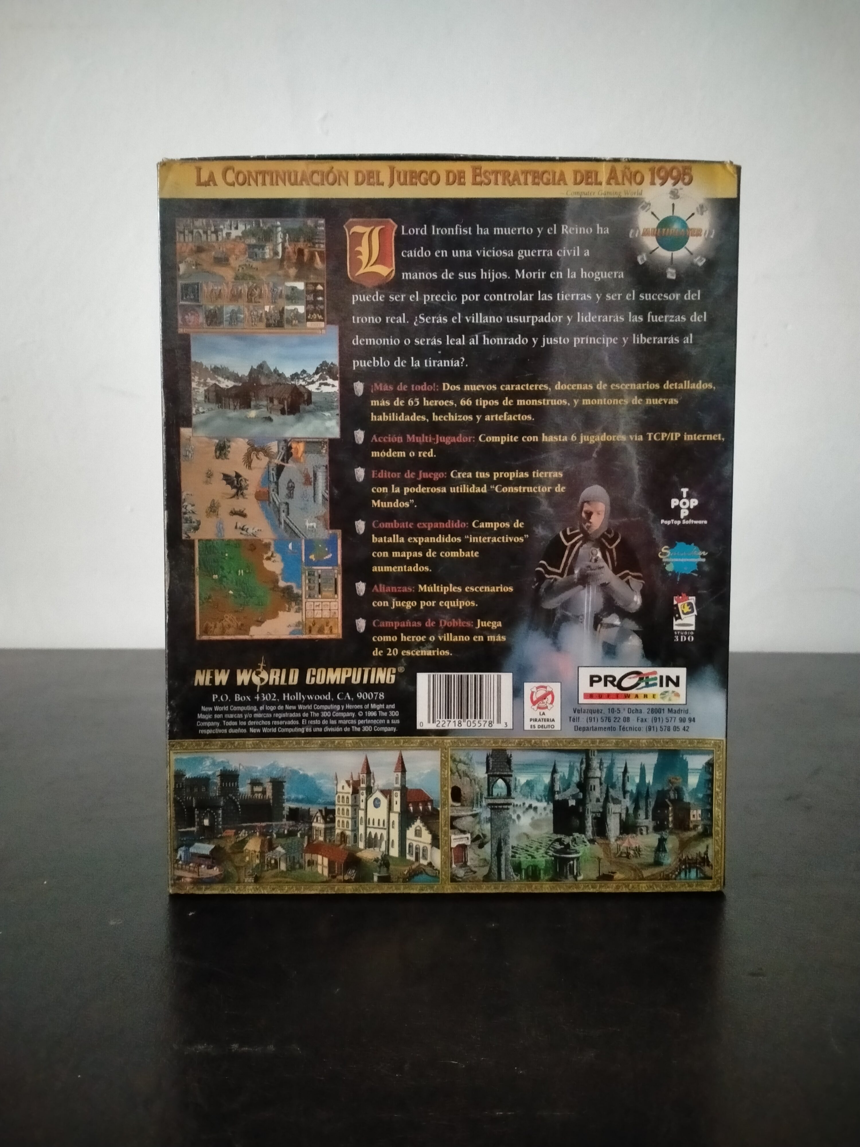 Imagen documental 2 de Heroes of Might and Magic II: The Succession Wars, formato Big Box, para MS-DOS, Windows 95