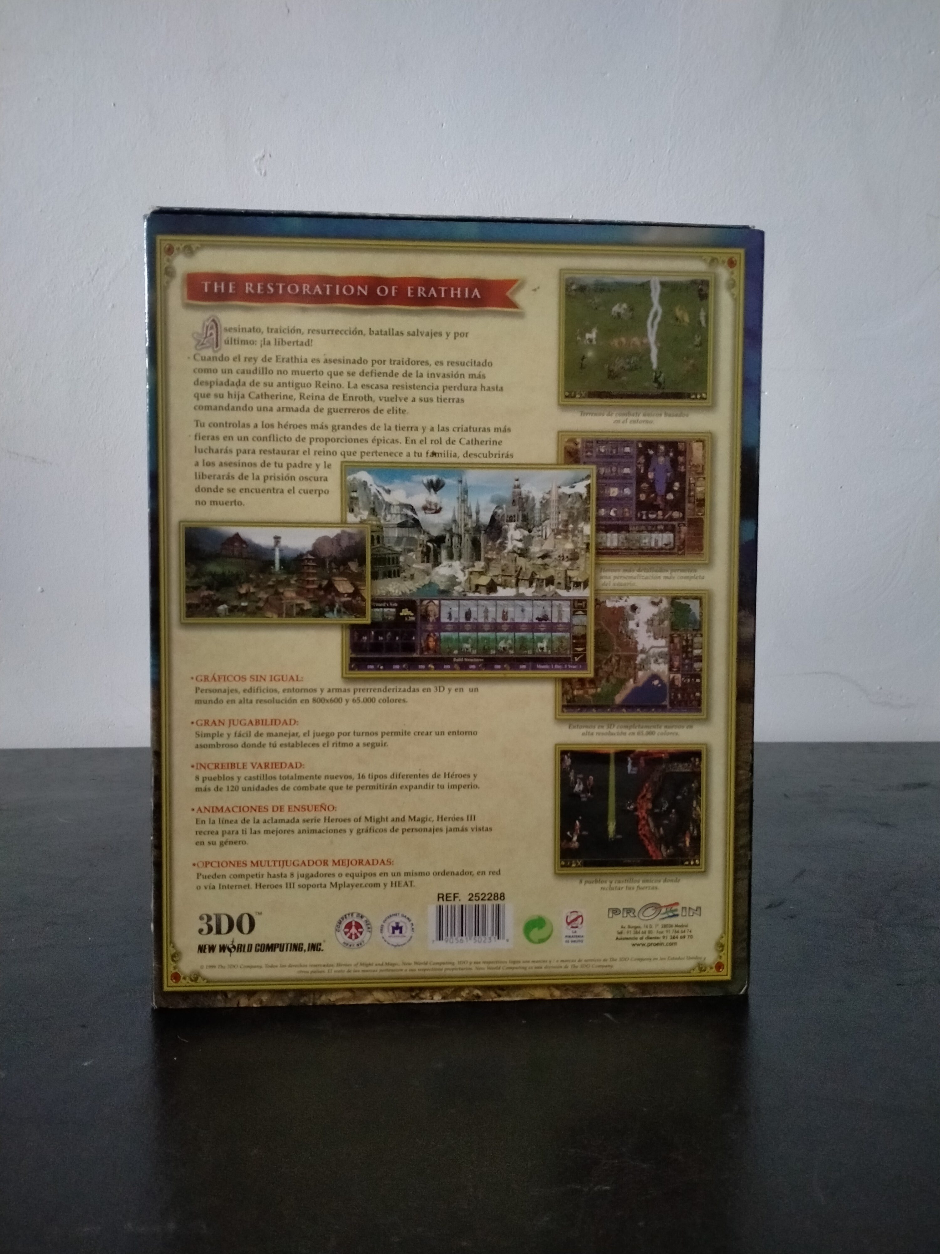 Imagen documental 2 de Heroes of Might and Magic III: The Restoration of Erathia, formato Big Box, para Windows 95, Windows 98