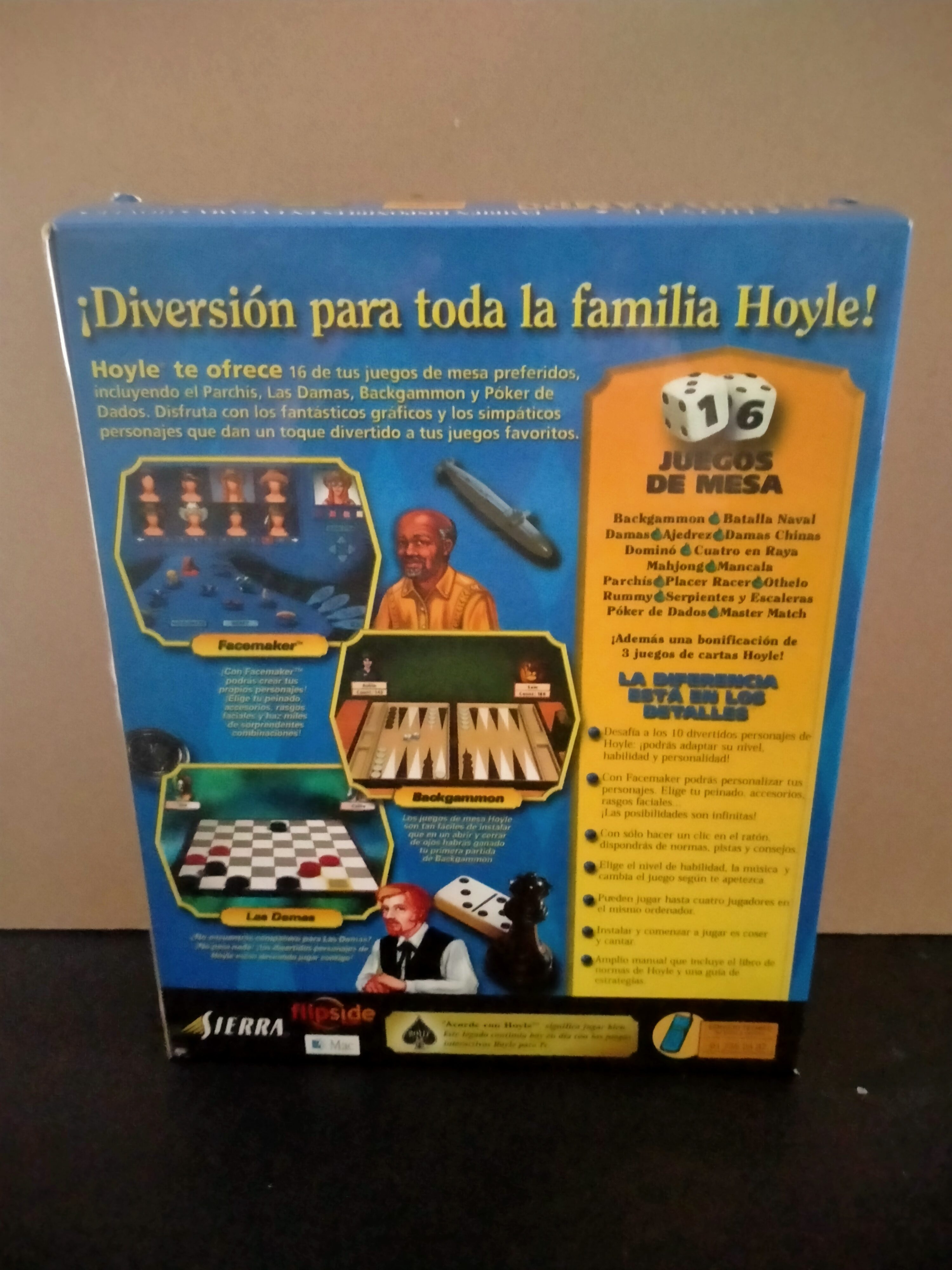 Imagen documental 2 de Hoyle Board Games, formato Big Box, para Windows 95, Windows 98