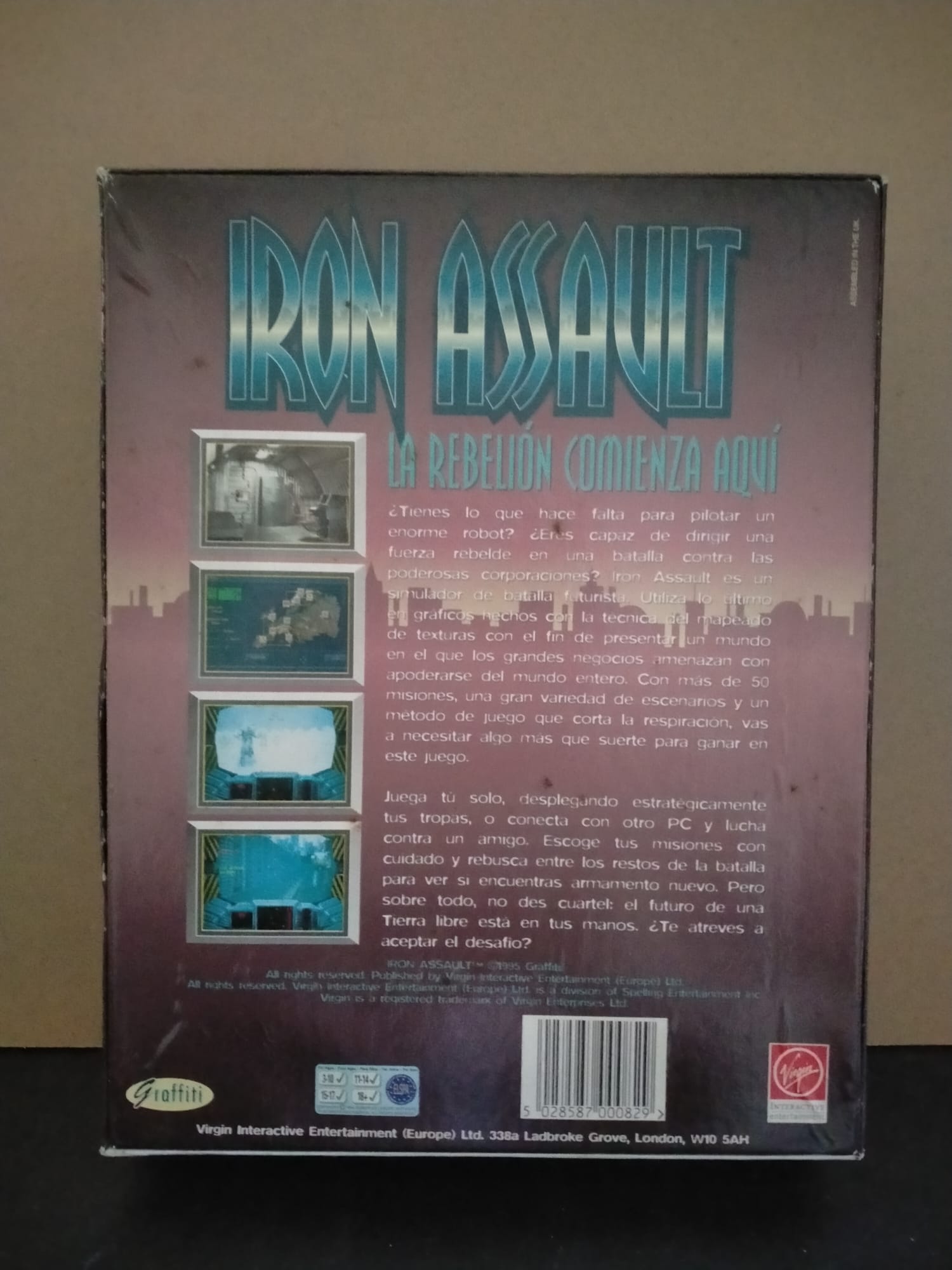 Imagen documental 2 de Iron Assault, formato Big Box, para MS-DOS