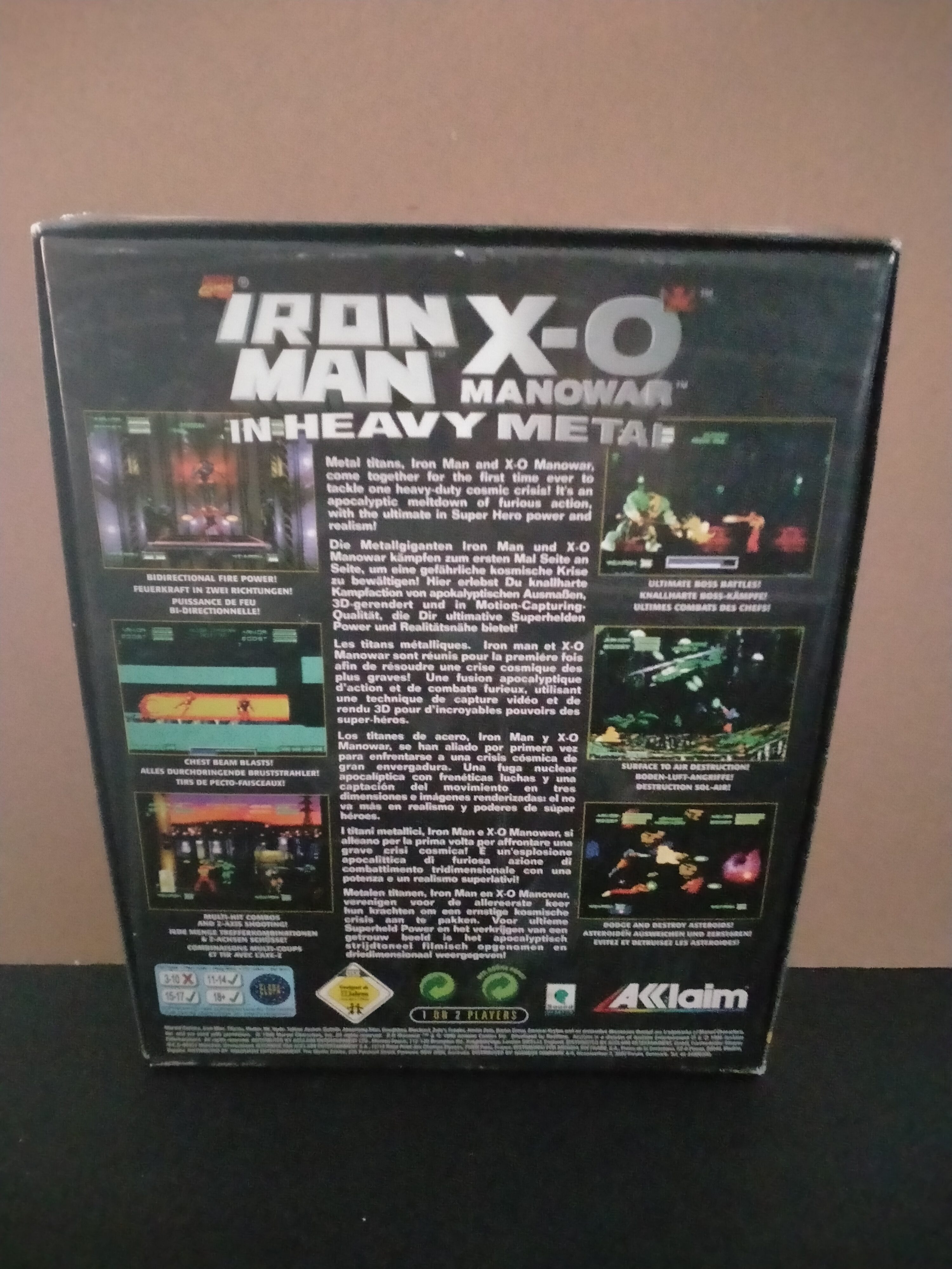 Imagen documental 2 de Iron Man / X-O Manowar in Heavy Metal, formato Big Box, para MS-DOS, Windows 95