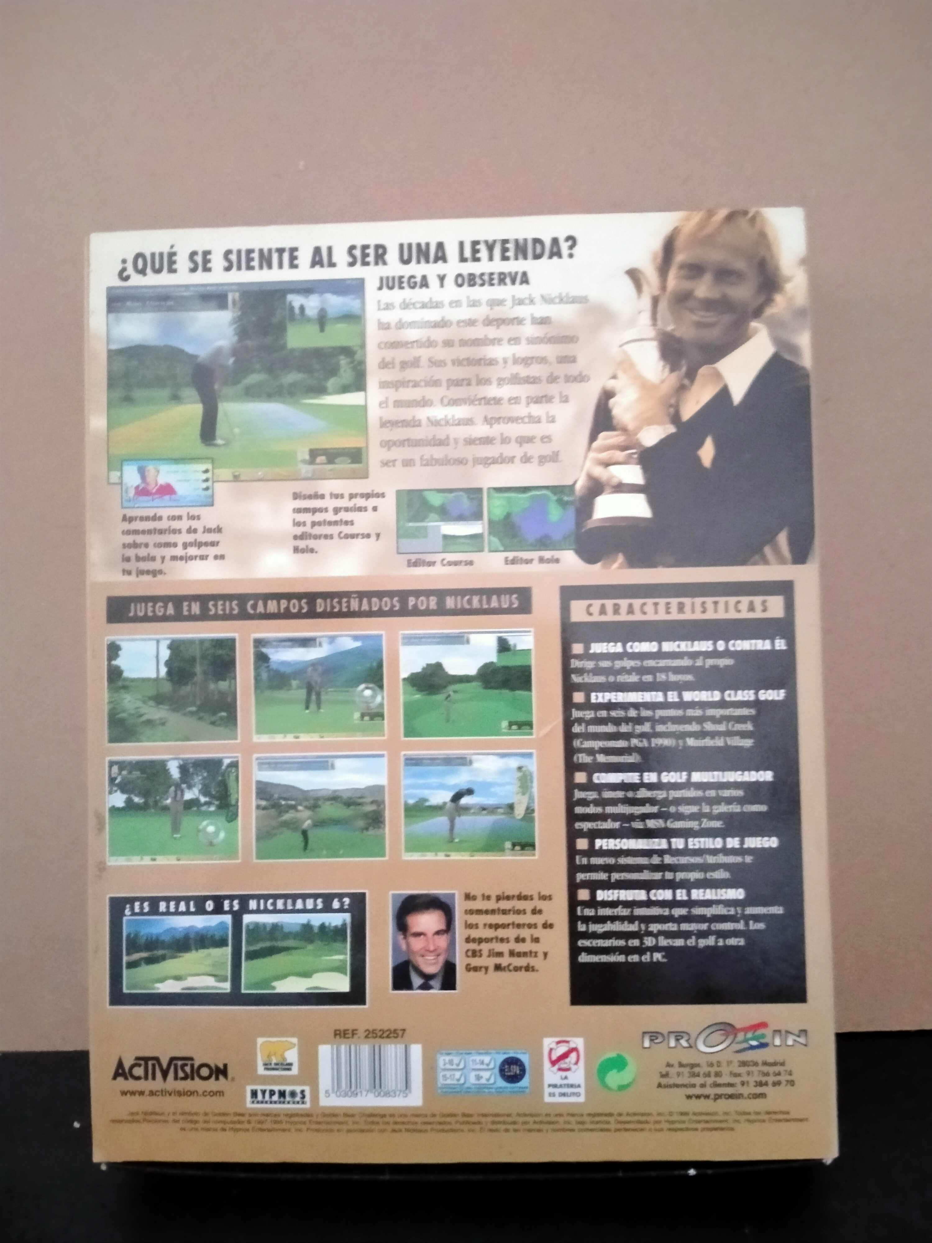 Imagen documental 2 de Jack Nicklaus 6: Golden Bear Challenge, formato Big Box, para Windows 95, Windows 98, Windows Me