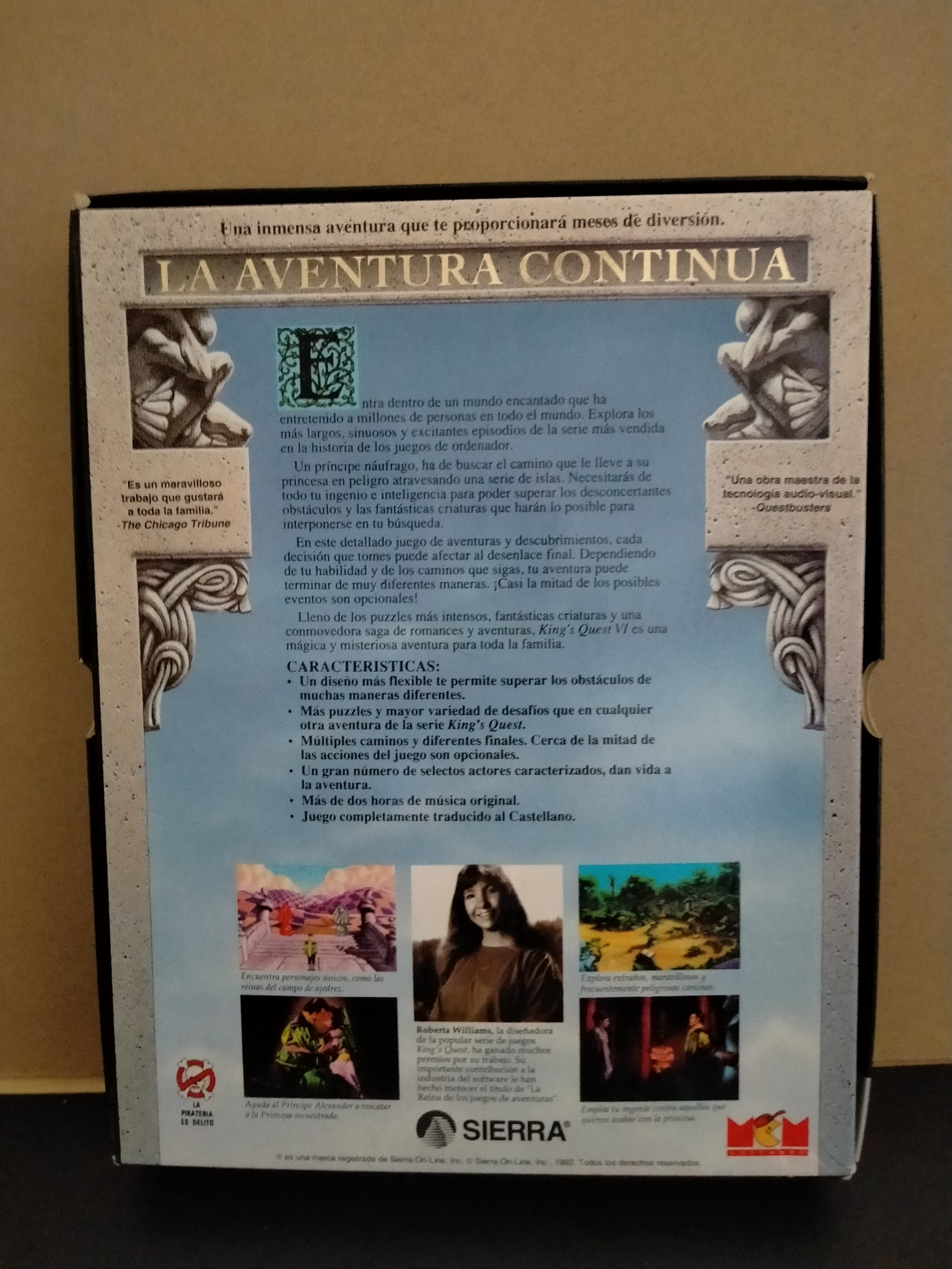 Imagen documental 2 de King's Quest VI: Heir Today, Gone Tomorrow, formato Big Box, para MS-DOS, Win3.x, Windows 95