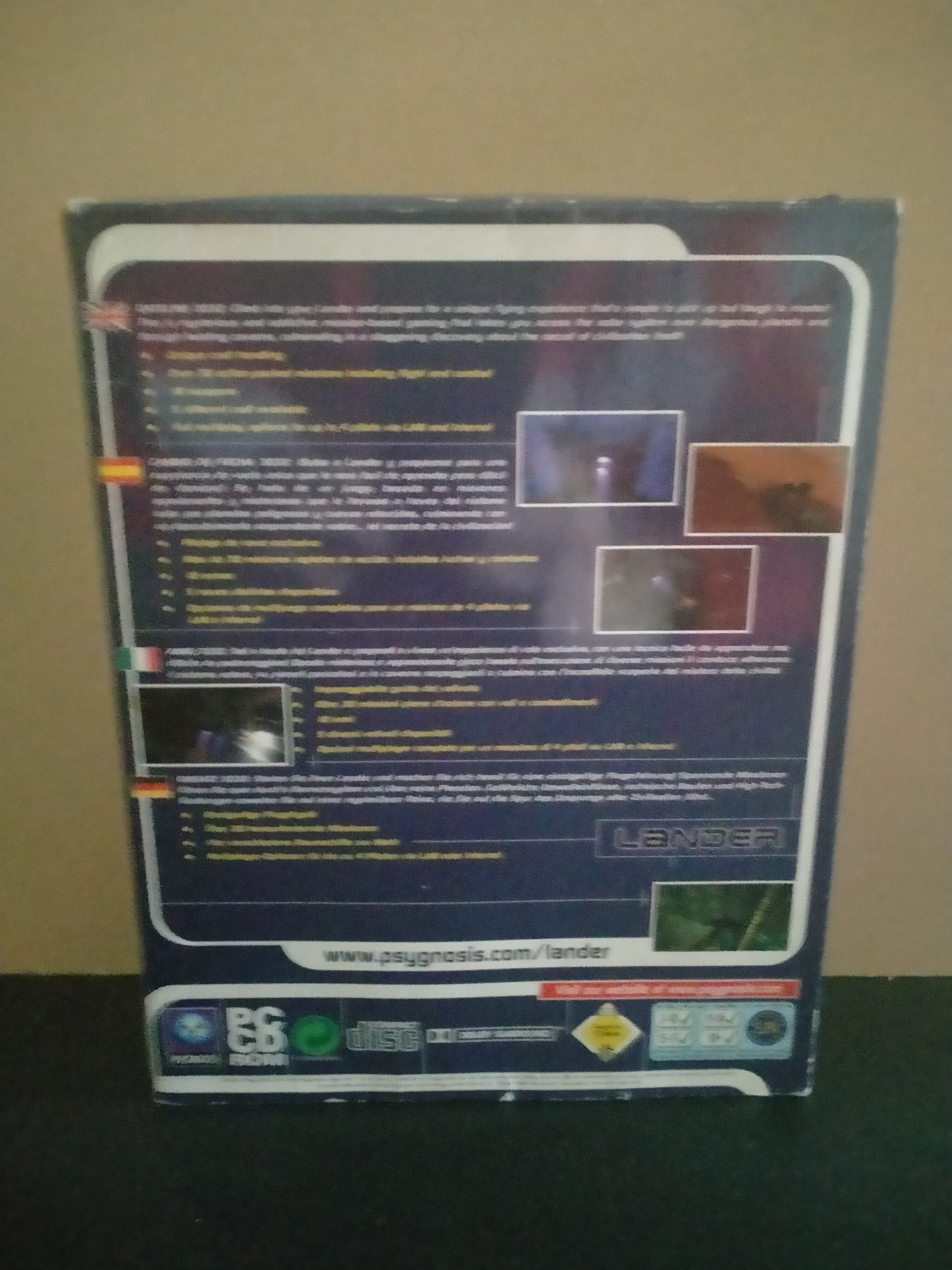 Imagen documental 2 de Lander, formato Big Box, para Windows 95, Windows 98, Windows Me