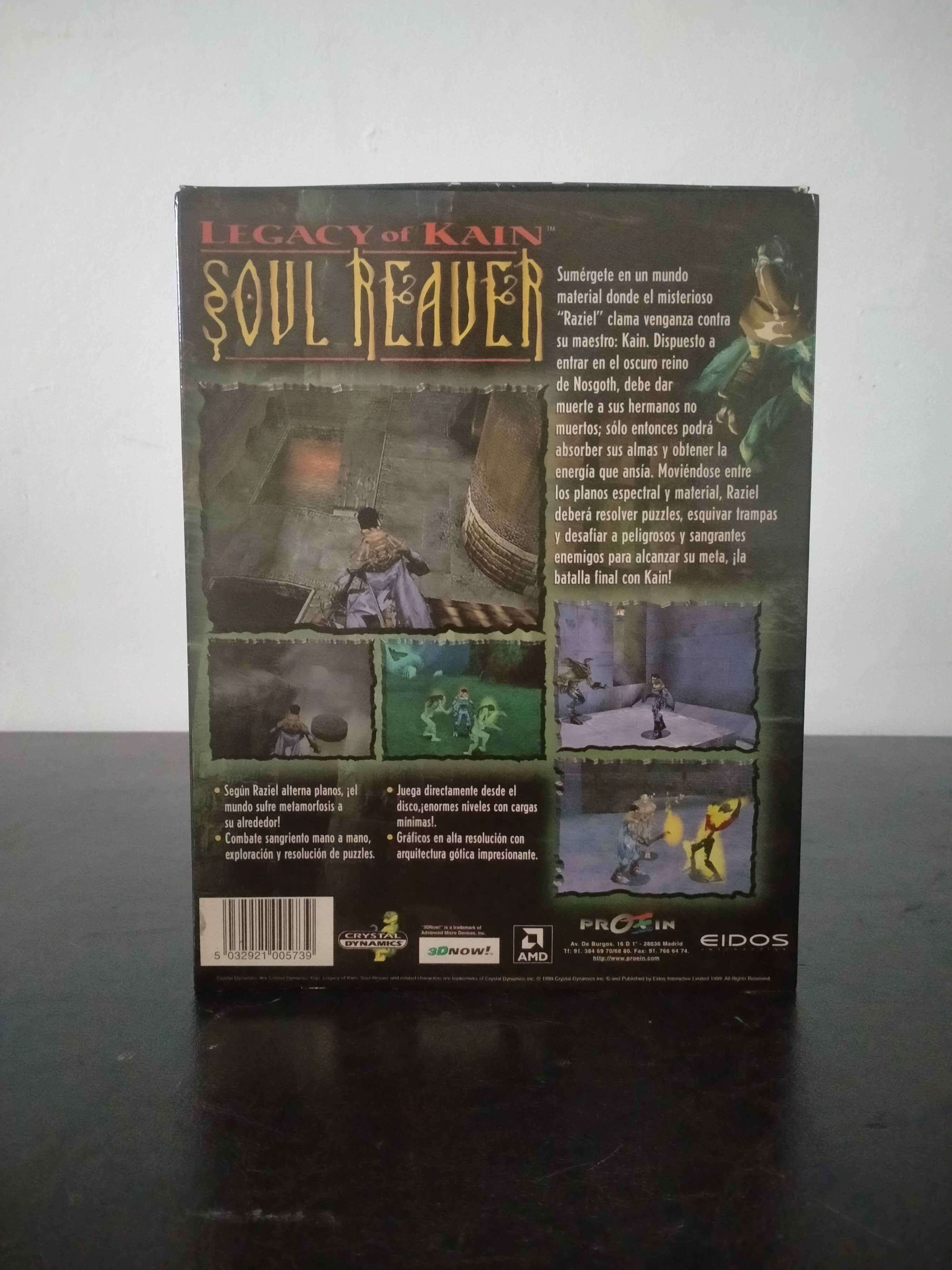 Imagen documental 2 de Legacy of Kain: Soul Reaver, formato Big Box, para Windows 95, Windows 98