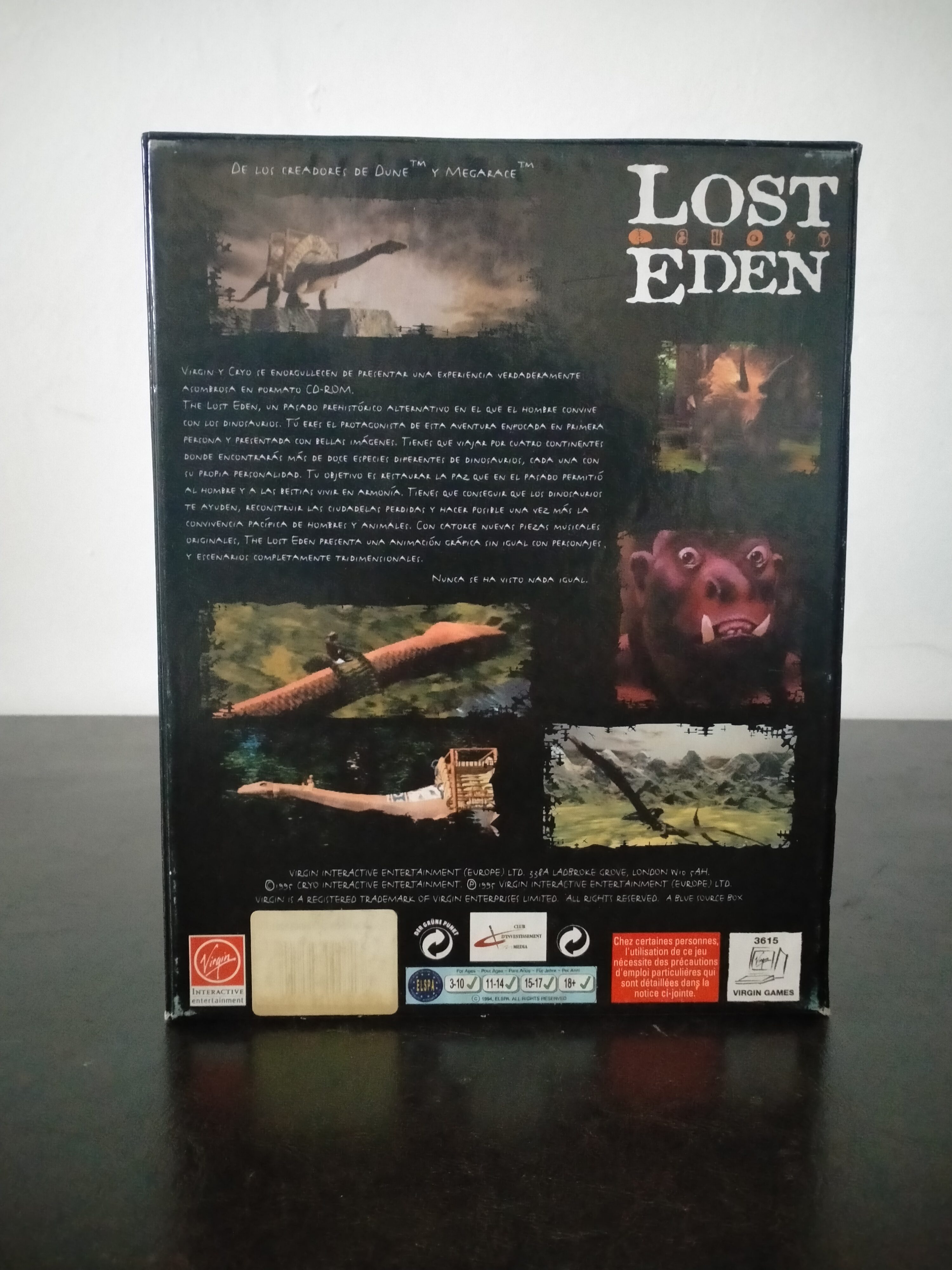 Imagen documental 2 de Lost Eden, formato Big Box, para MS-DOS