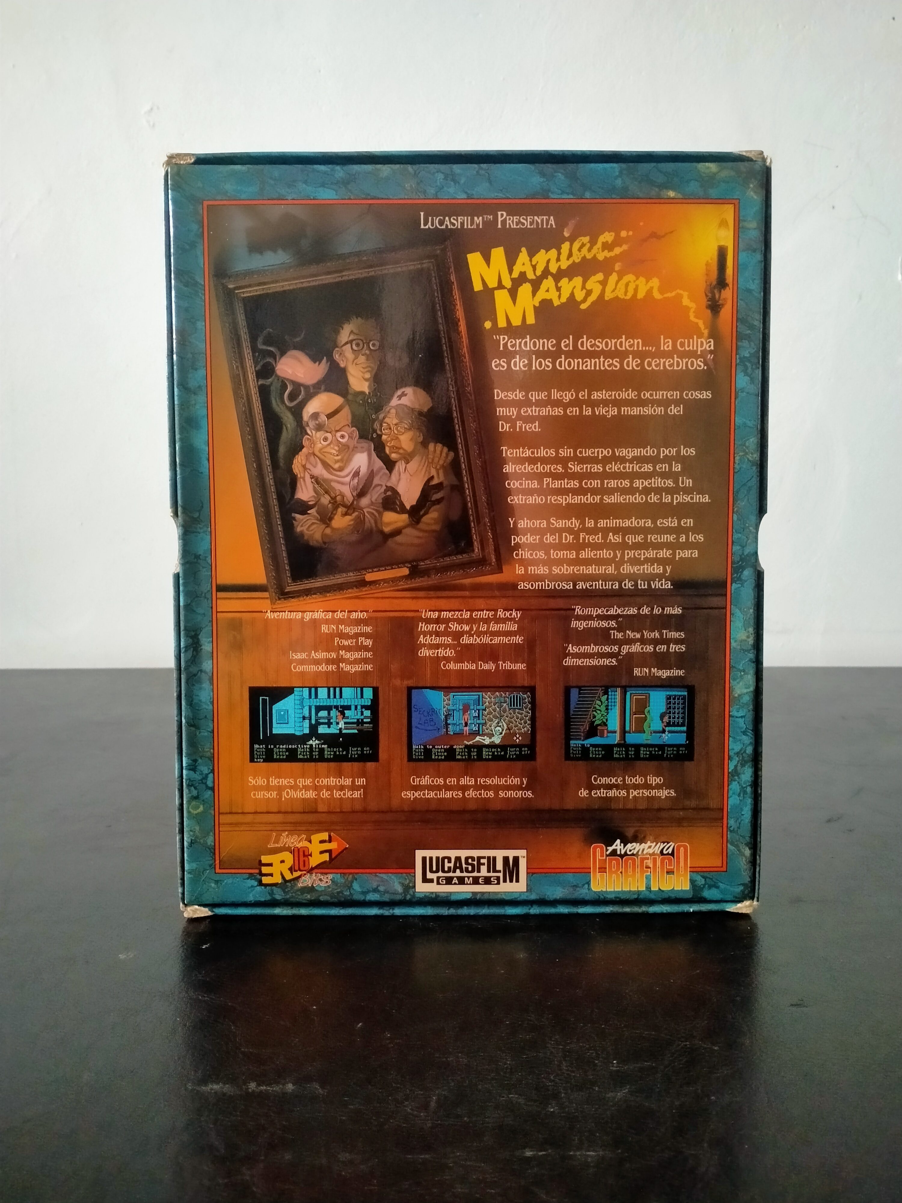 Imagen documental 2 de Maniac Mansion, formato Big Box, para MS-DOS