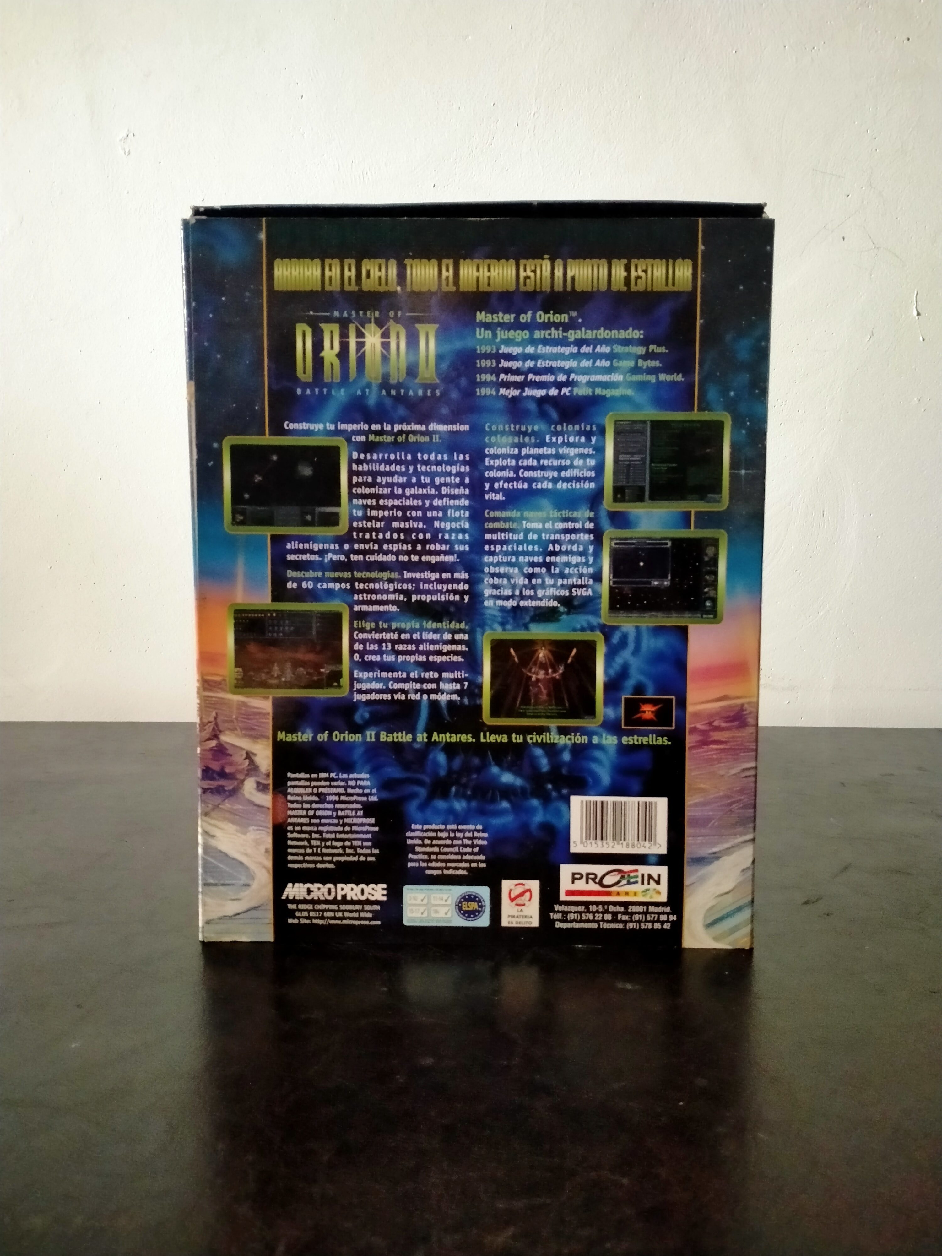 Imagen documental 2 de Master of Orion II: Battle at Antares, formato Big Box, para MS-DOS, Windows 95