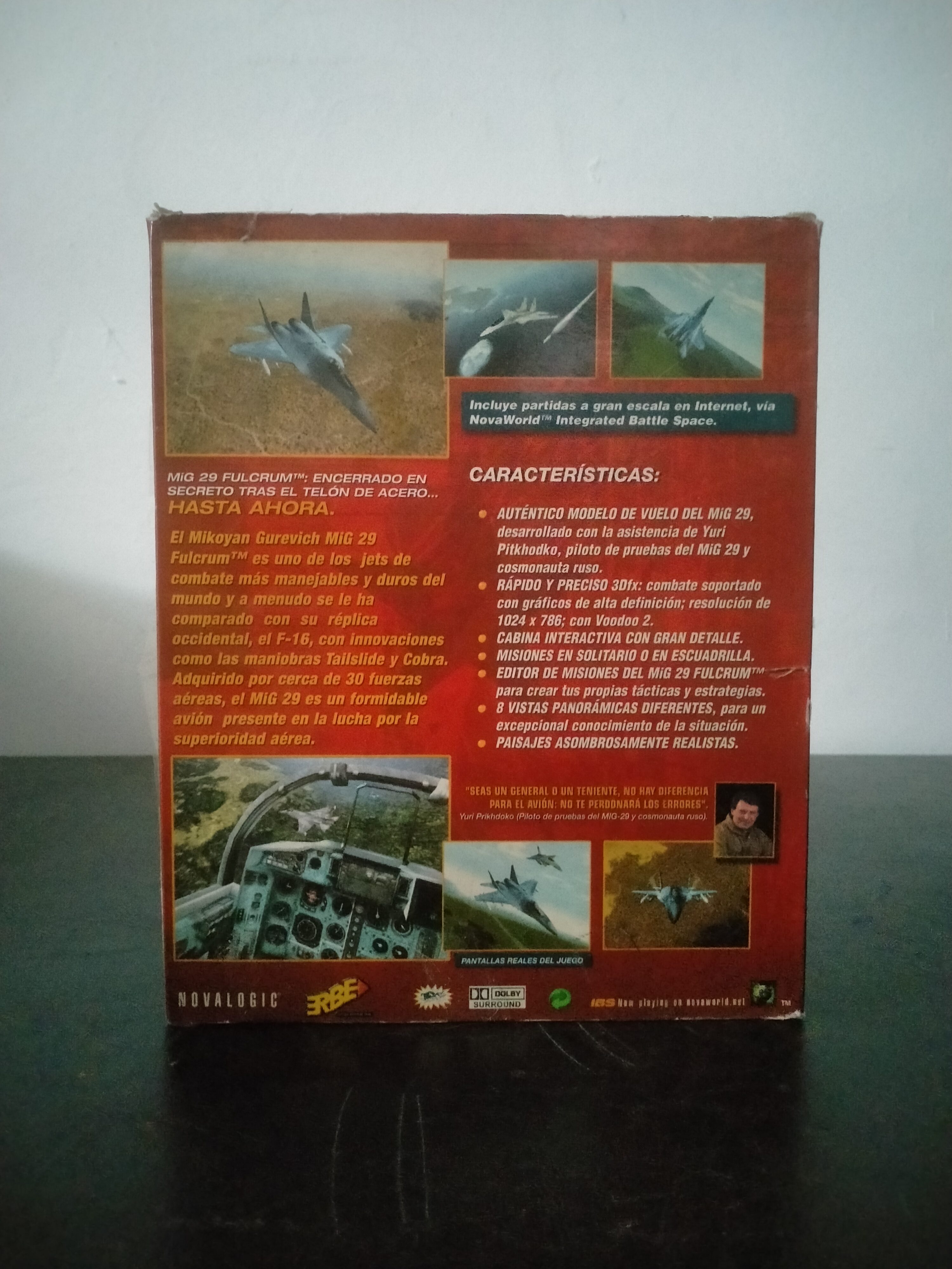 Imagen documental 2 de MiG-29 Fulcrum, formato Big Box, para Windows 95, Windows 98