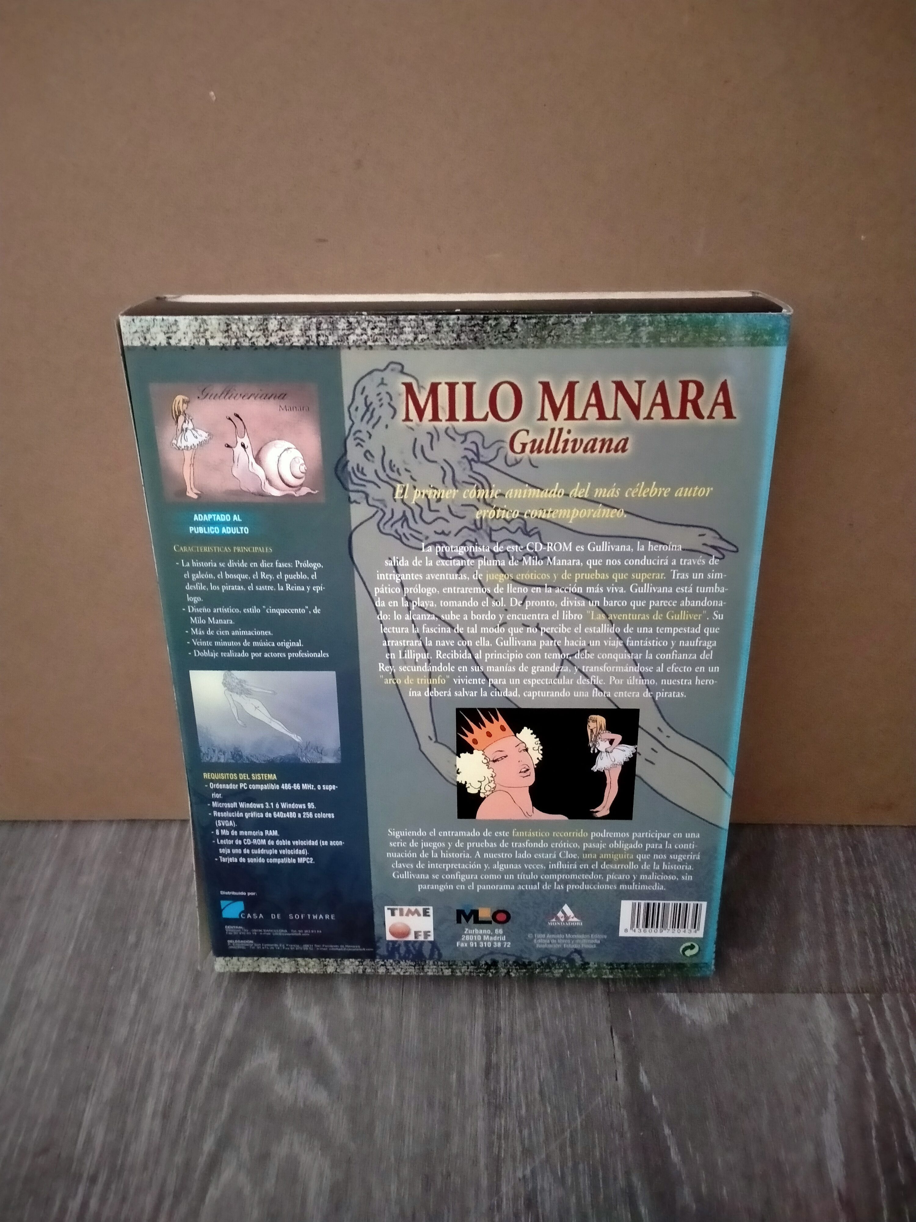 Imagen documental 2 de Milo Manara: Gullivana, formato Big Box, para Windows 95