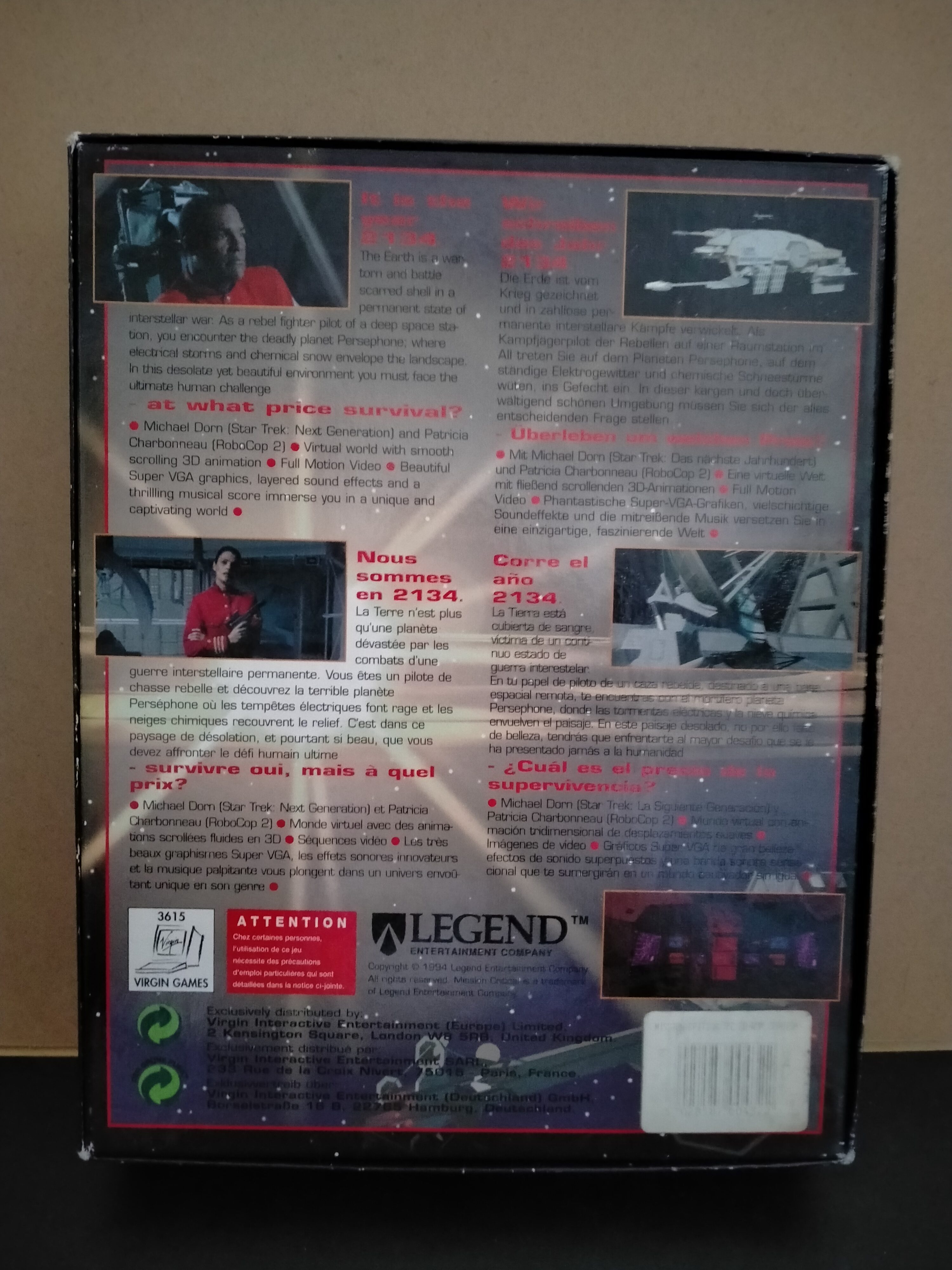 Imagen documental 2 de Mission Critical, formato Big Box, para MS-DOS, Windows 95