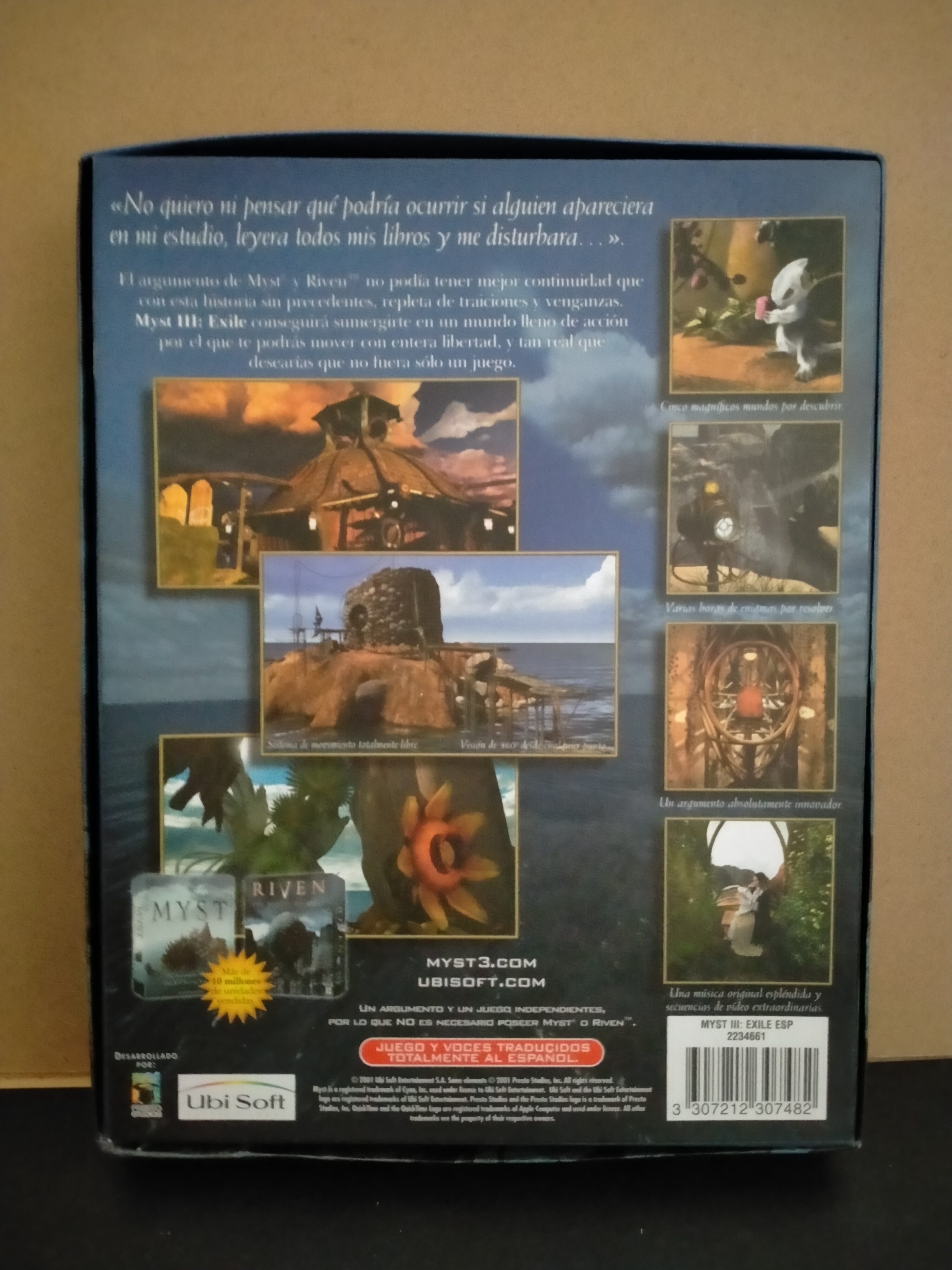 Imagen documental 2 de Myst III: Exile, formato Big Box, para Windows 95, Windows 98