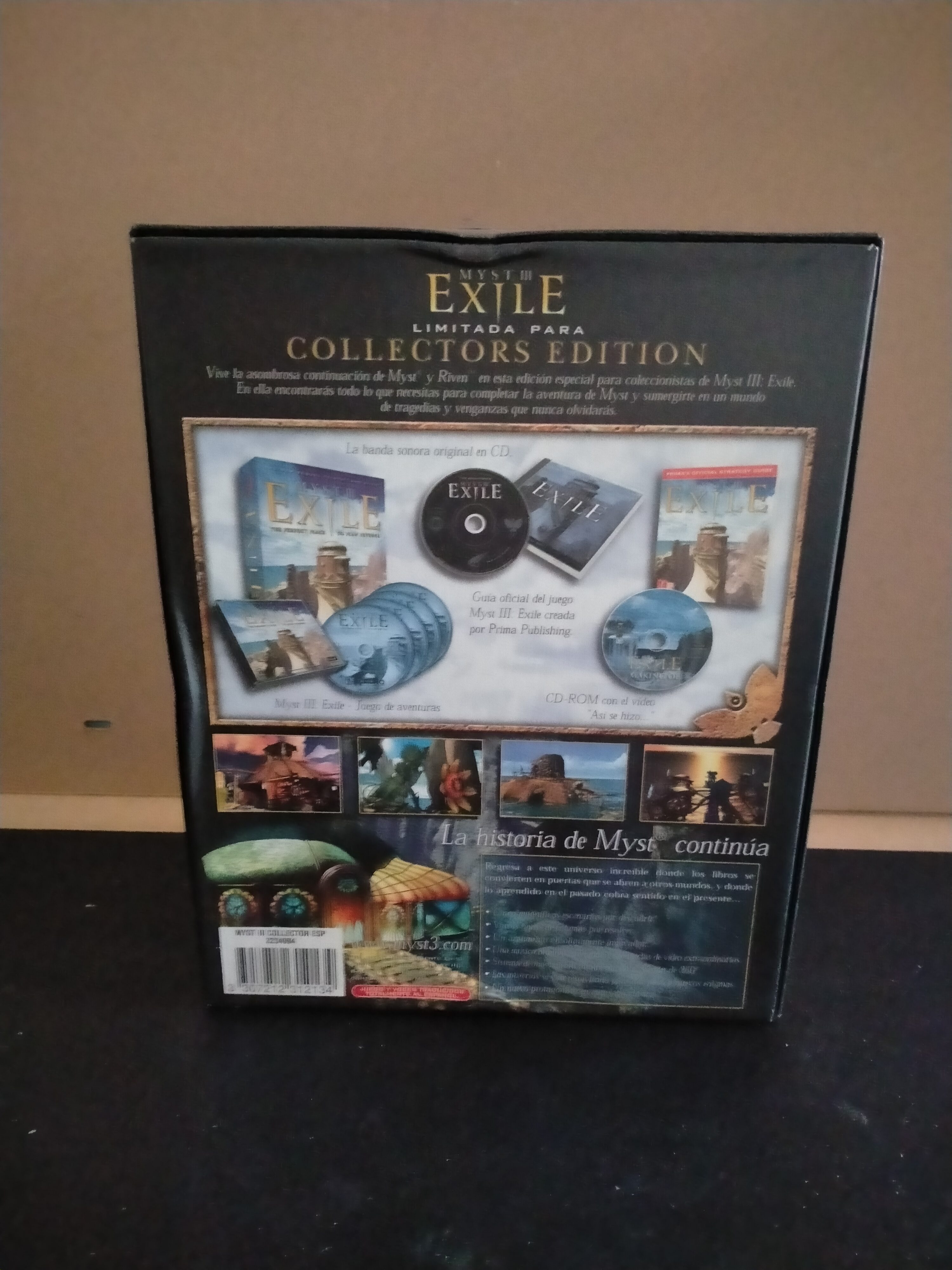 Imagen documental 2 de Myst III: Exile - Collector's Edition, formato Big Box, para Windows 95, Windows 98, Windows Me