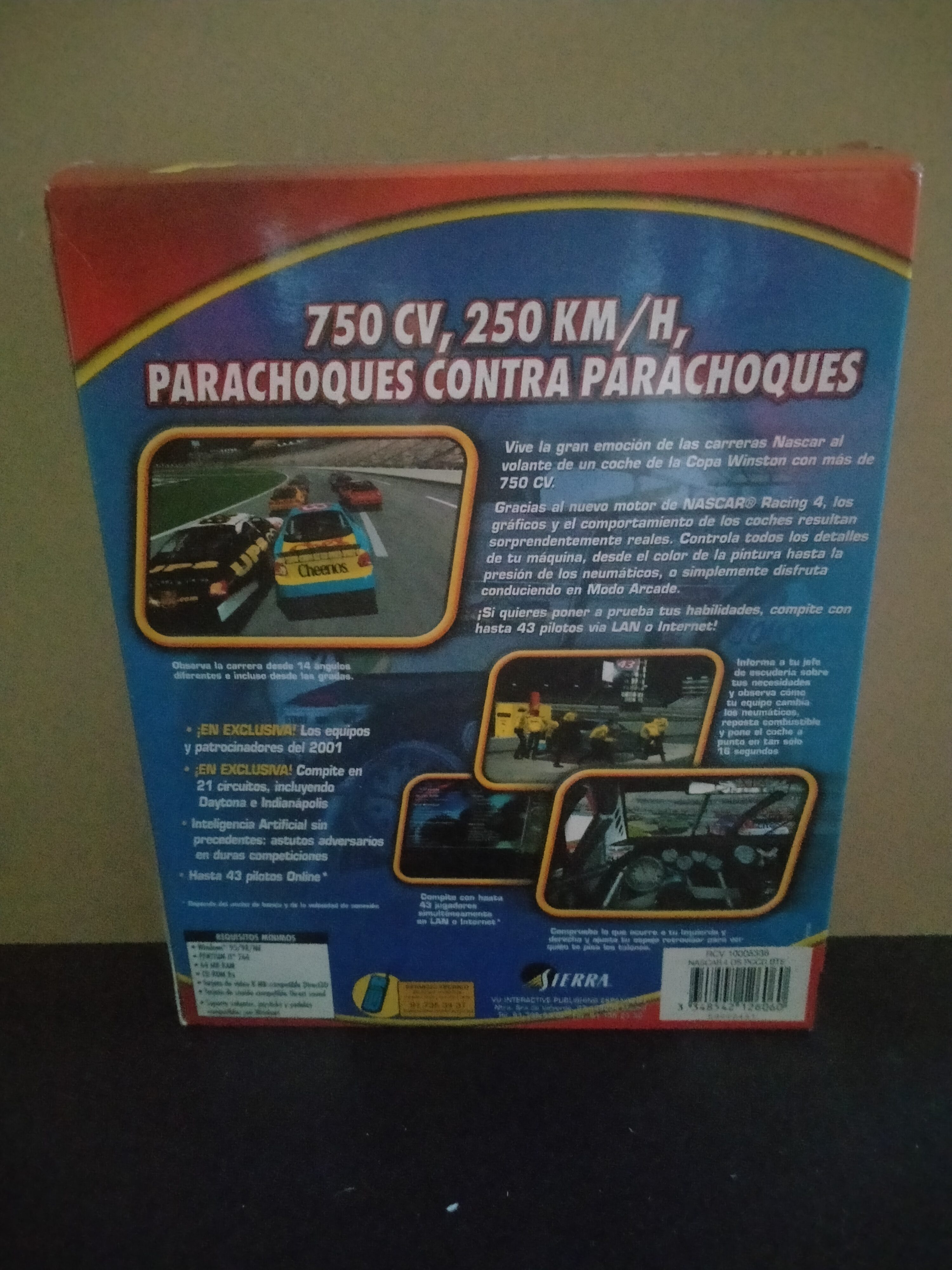 Imagen documental 2 de NASCAR Racing 4, formato Big Box, para Windows 98, Windows Me, Win2000