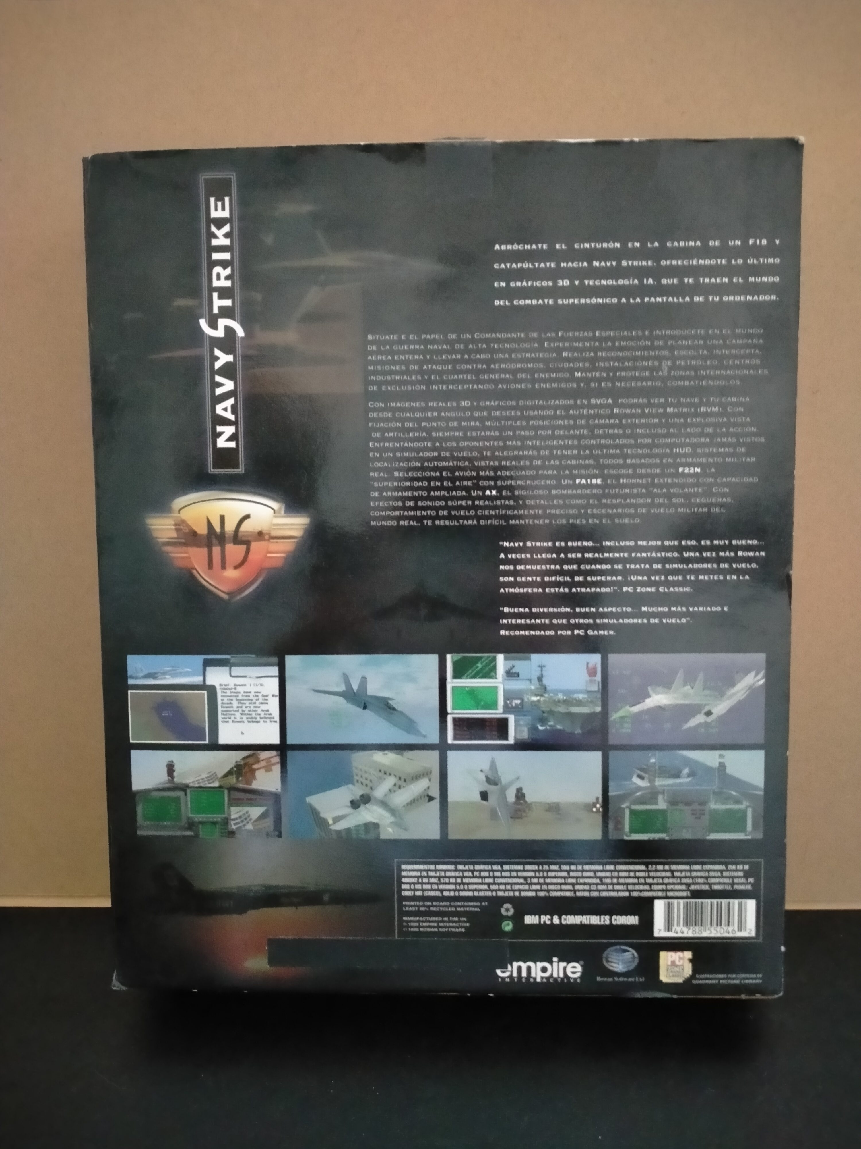 Imagen documental 2 de Navy Strike, formato Big Box, para MS-DOS