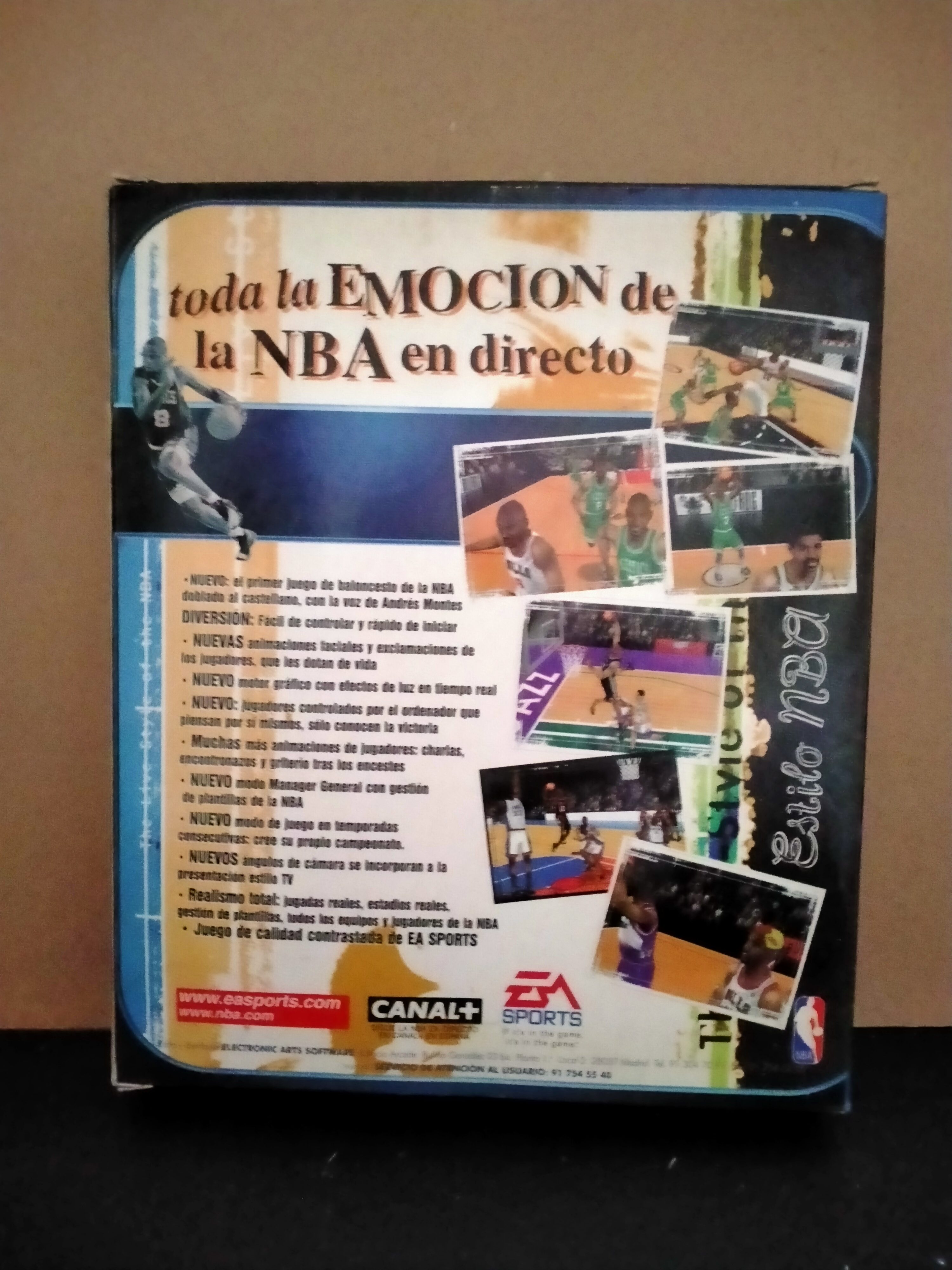 Imagen documental 2 de NBA Live 99, formato Big Box, para Windows 95, Windows 98