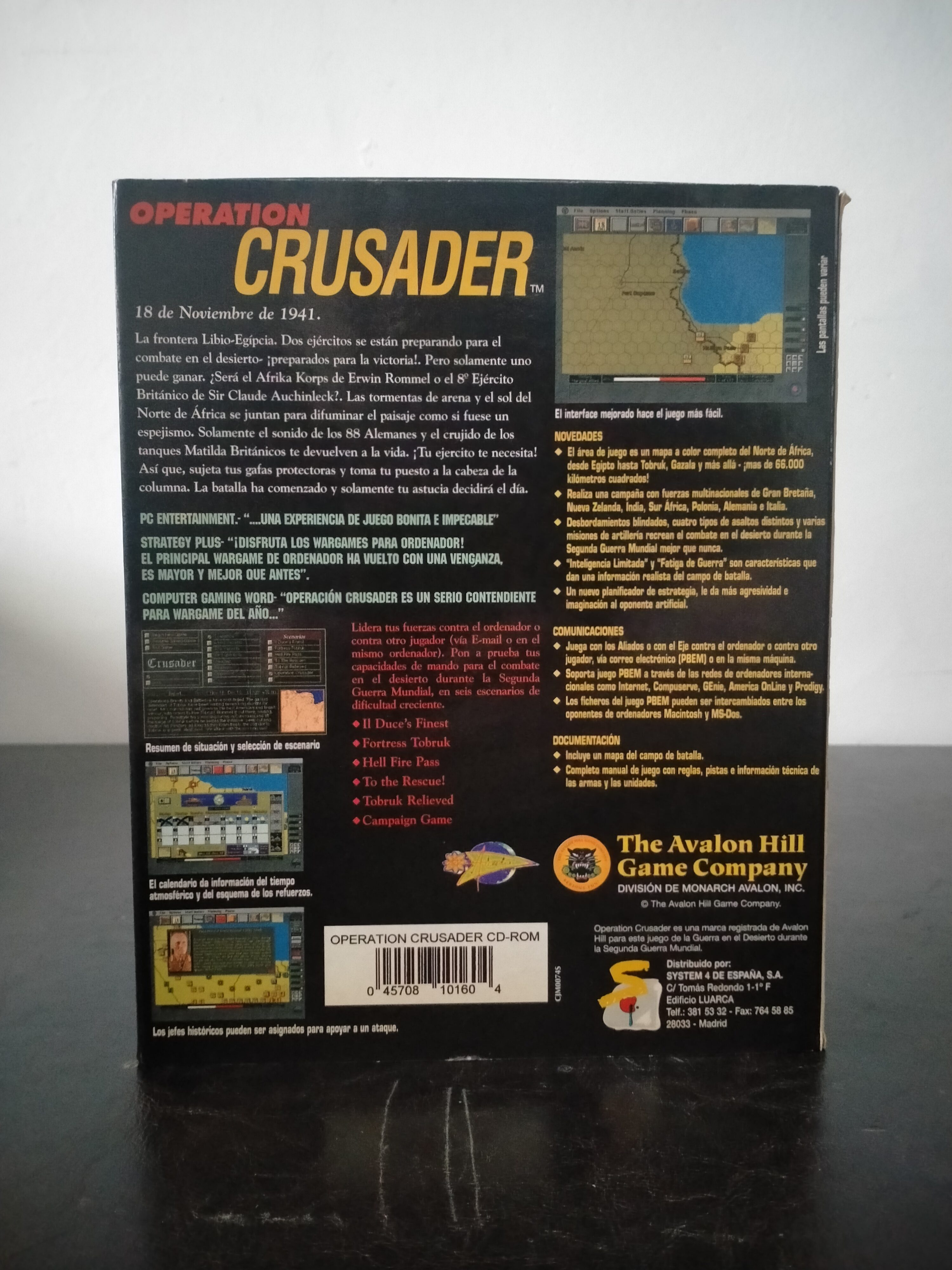 Imagen documental 2 de Operation Crusader, formato Big Box, para MS-DOS, Windows 95