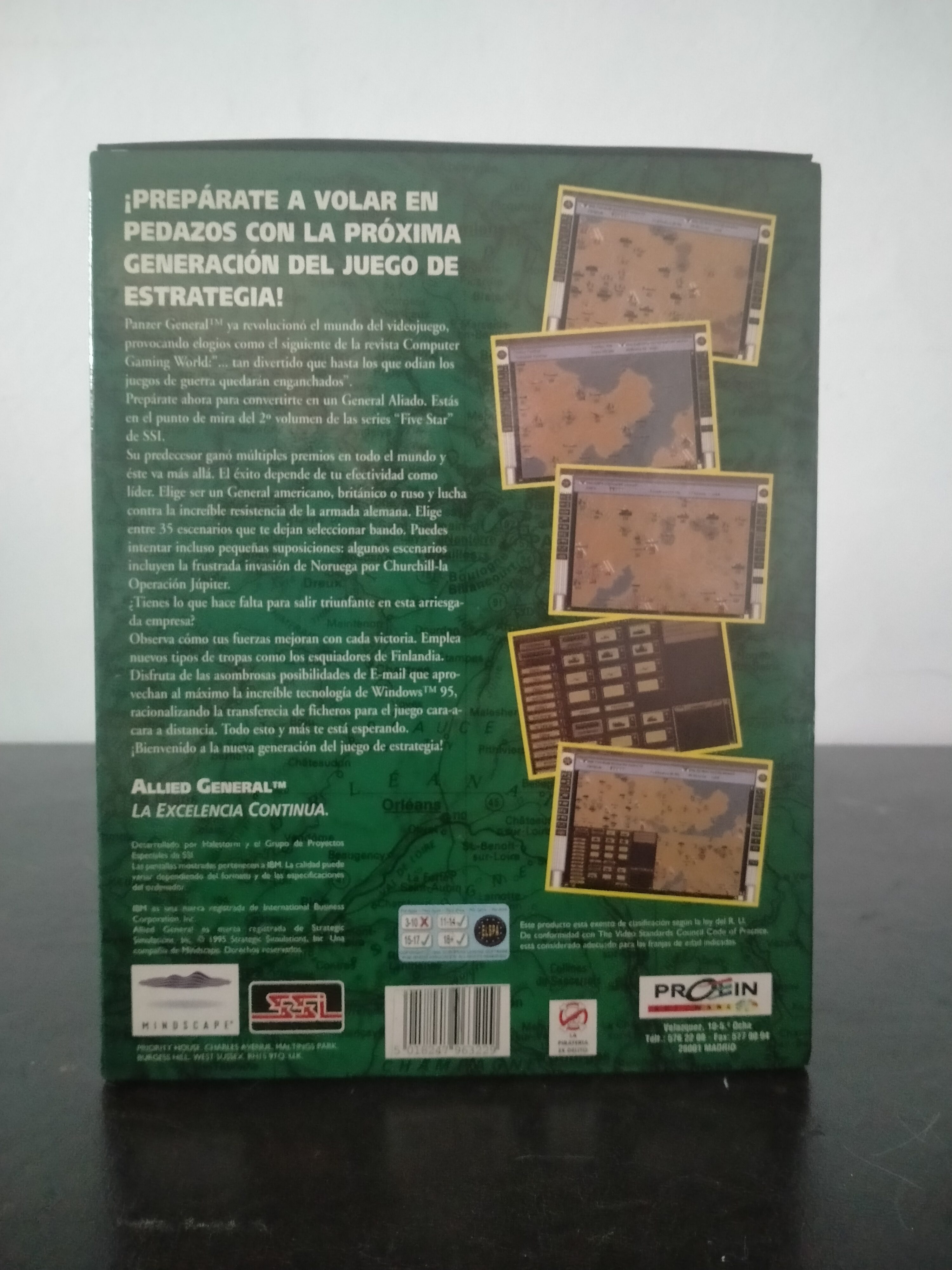 Imagen documental 2 de Panzer General II: Allied General, formato Big Box, para Win3.x, Windows 95
