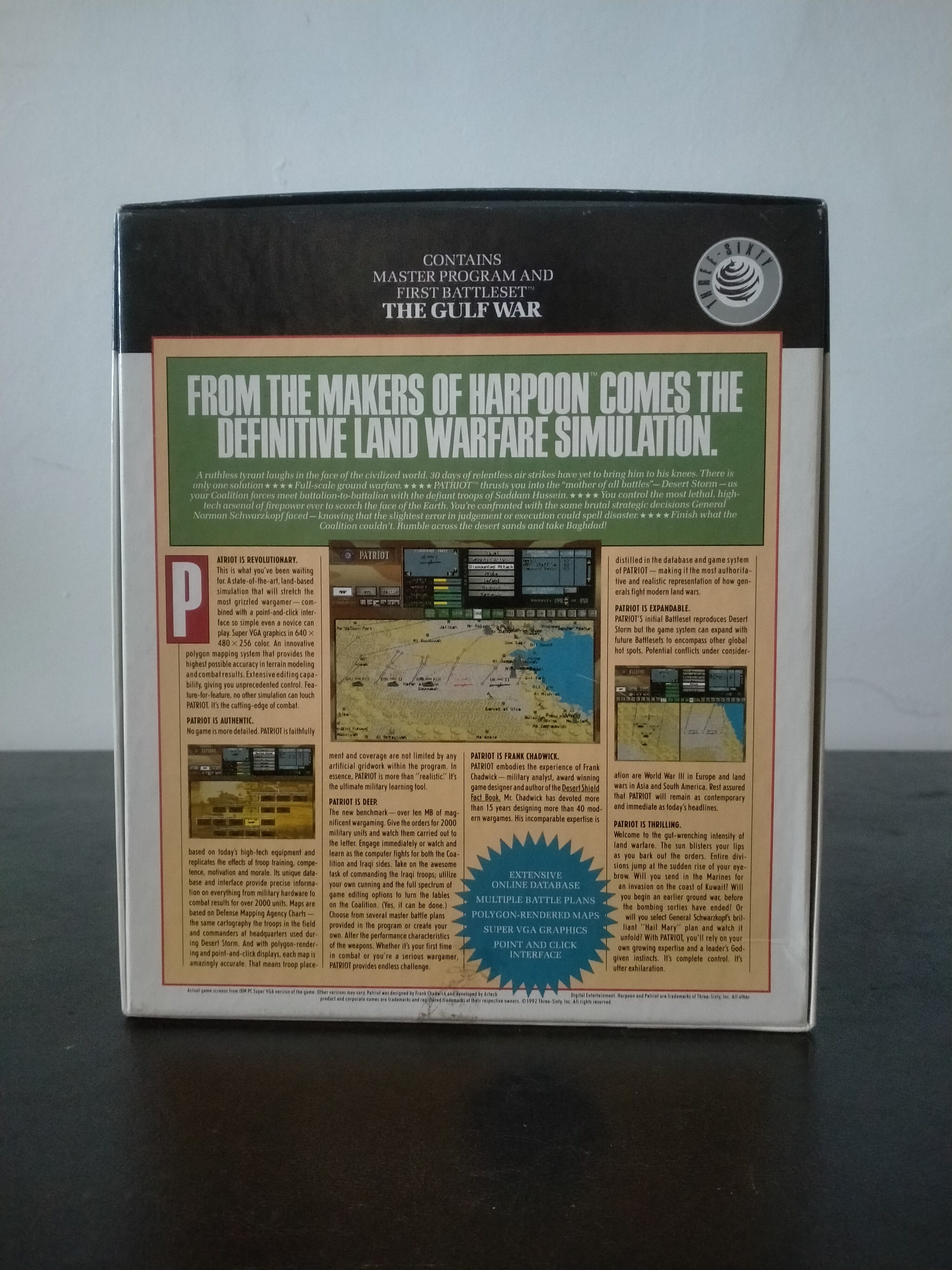 Imagen documental 2 de Patriot, formato Big Box, para MS-DOS