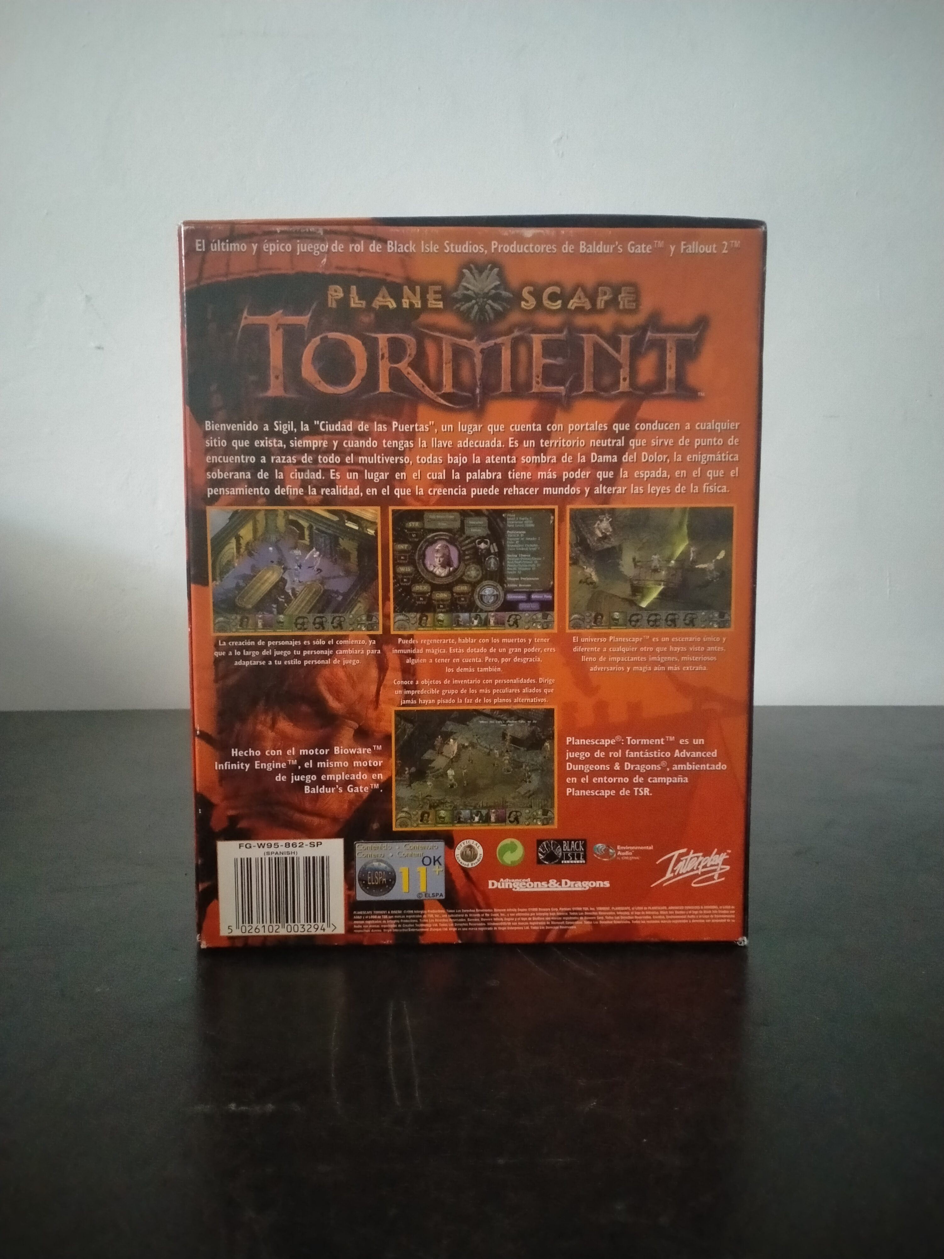 Imagen documental 2 de Planescape: Torment, formato Big Box, para Windows 95, Windows 98