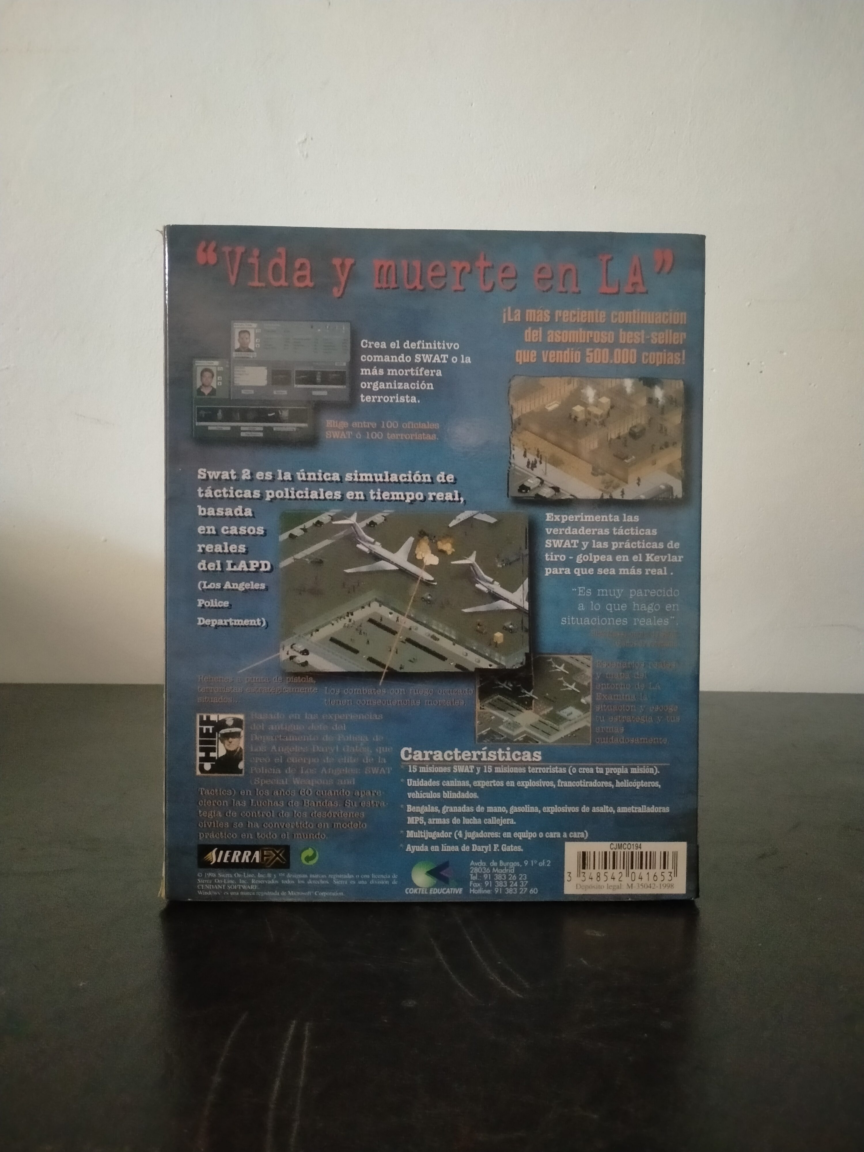Imagen documental 2 de Police Quest: SWAT 2, formato Big Box, para Windows 95, Windows 98
