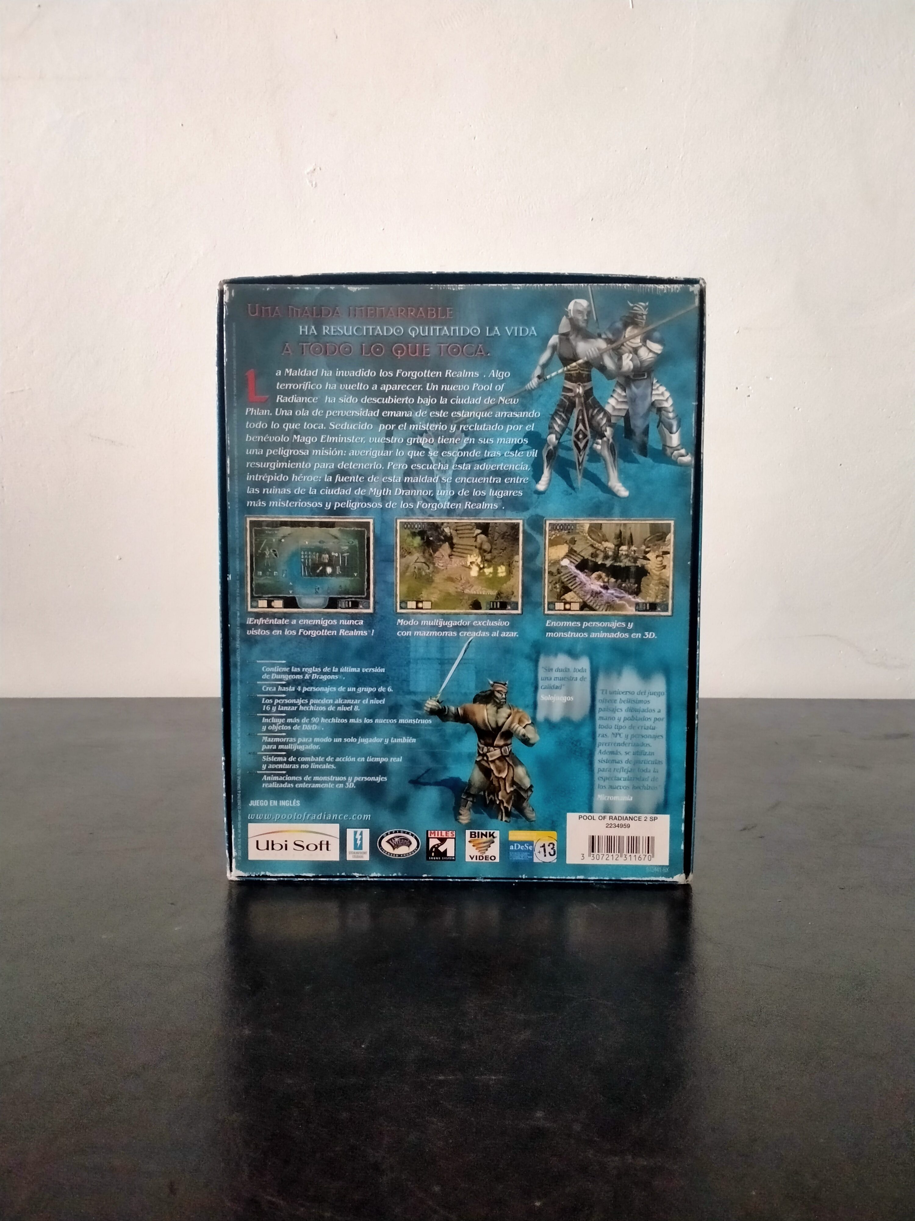 Imagen documental 2 de Pool of Radiance, formato Big Box, para Windows 95, Windows 98, Windows Me
