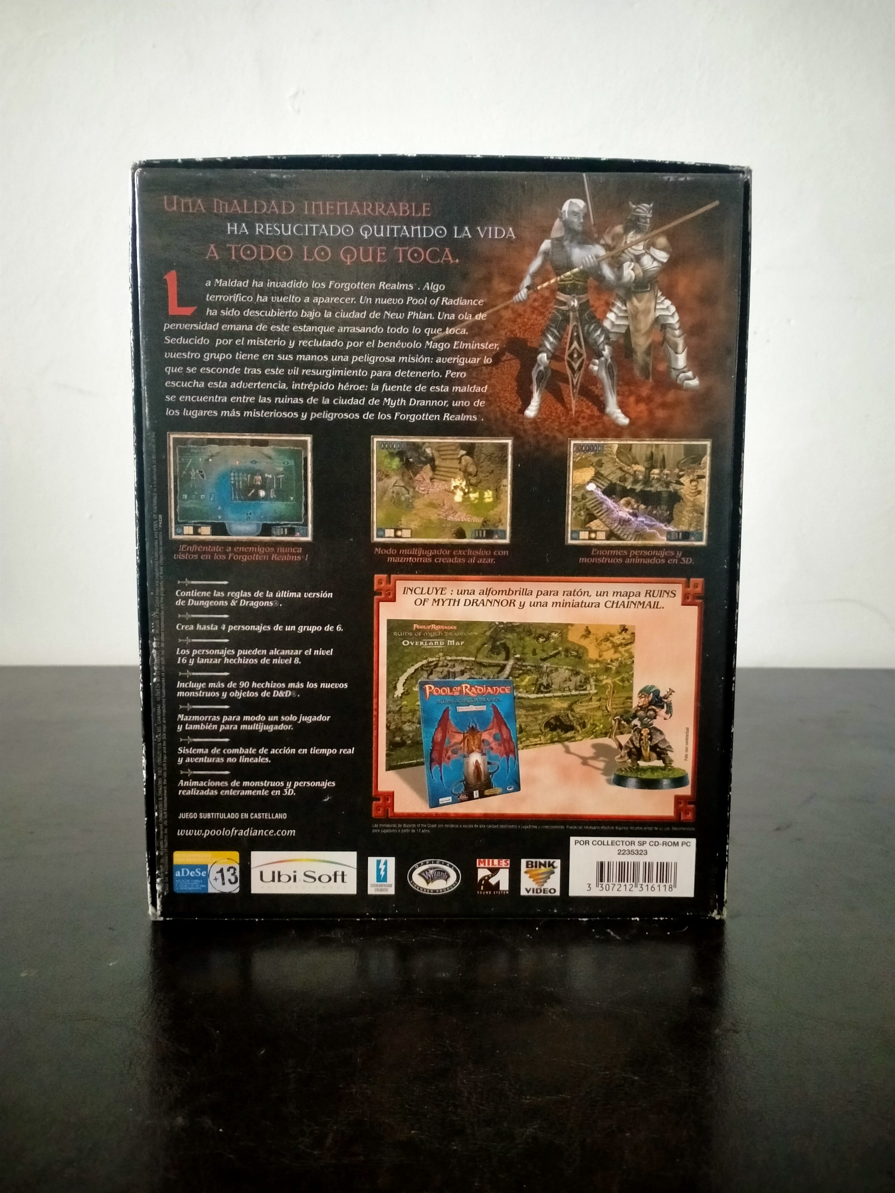 Imagen documental 2 de Pool of Radiance: Ruins of Myth Drannor, formato Big Box, para Windows 95, Windows 98, Windows Me
