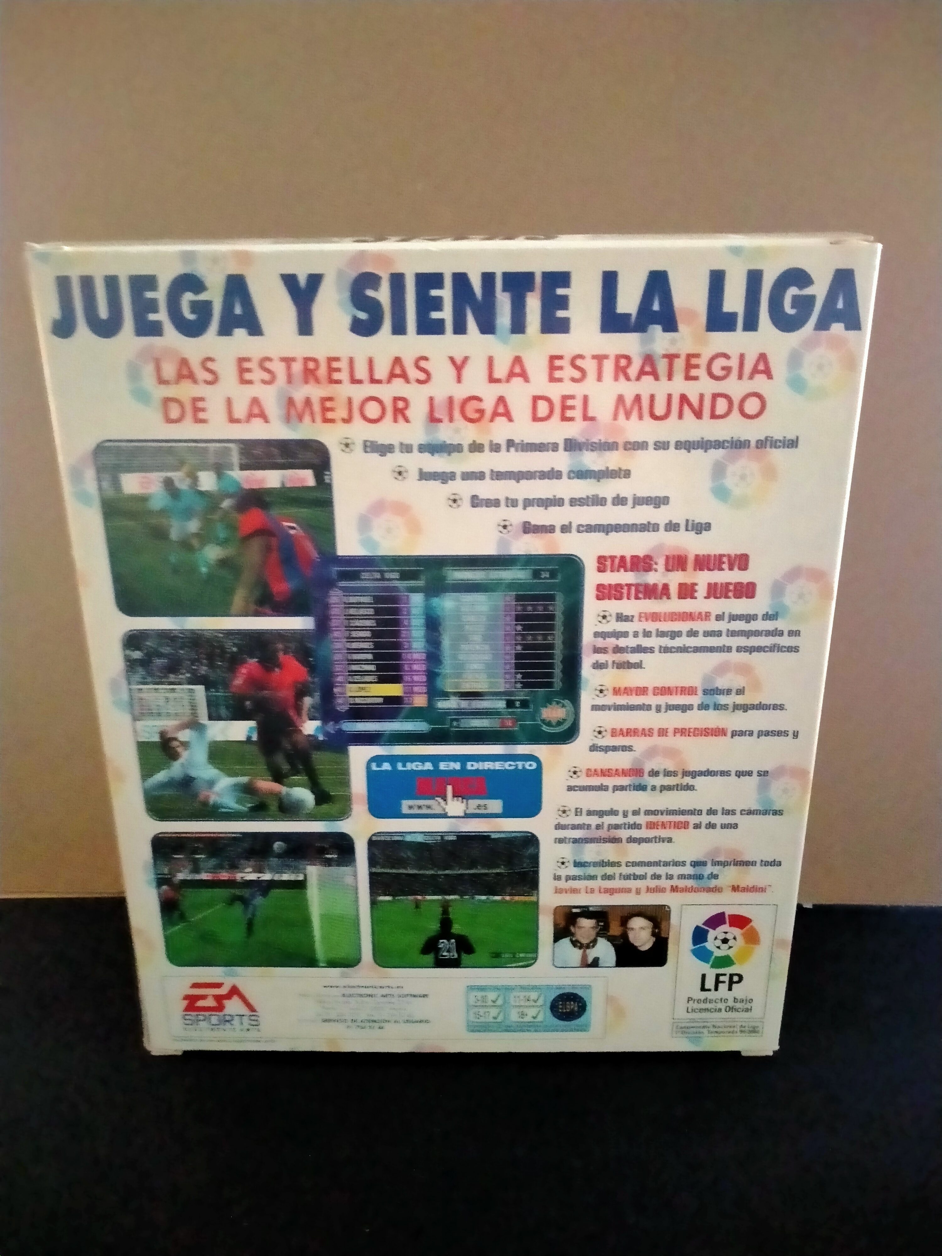 Imagen documental 2 de Primera División Stars, formato Big Box, para Windows 95, Windows 98