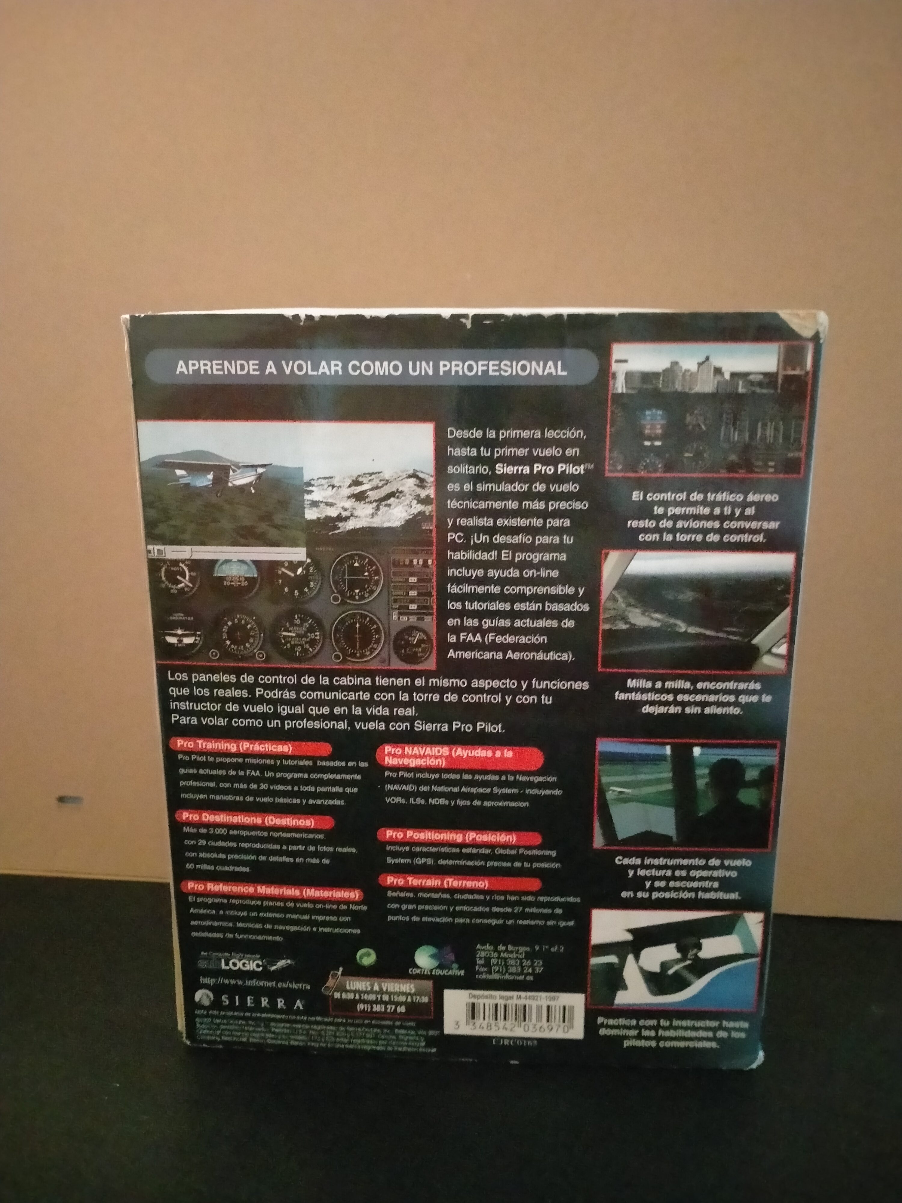Imagen documental 2 de Pro Pilot, formato Big Box, para Windows 95, Windows 98