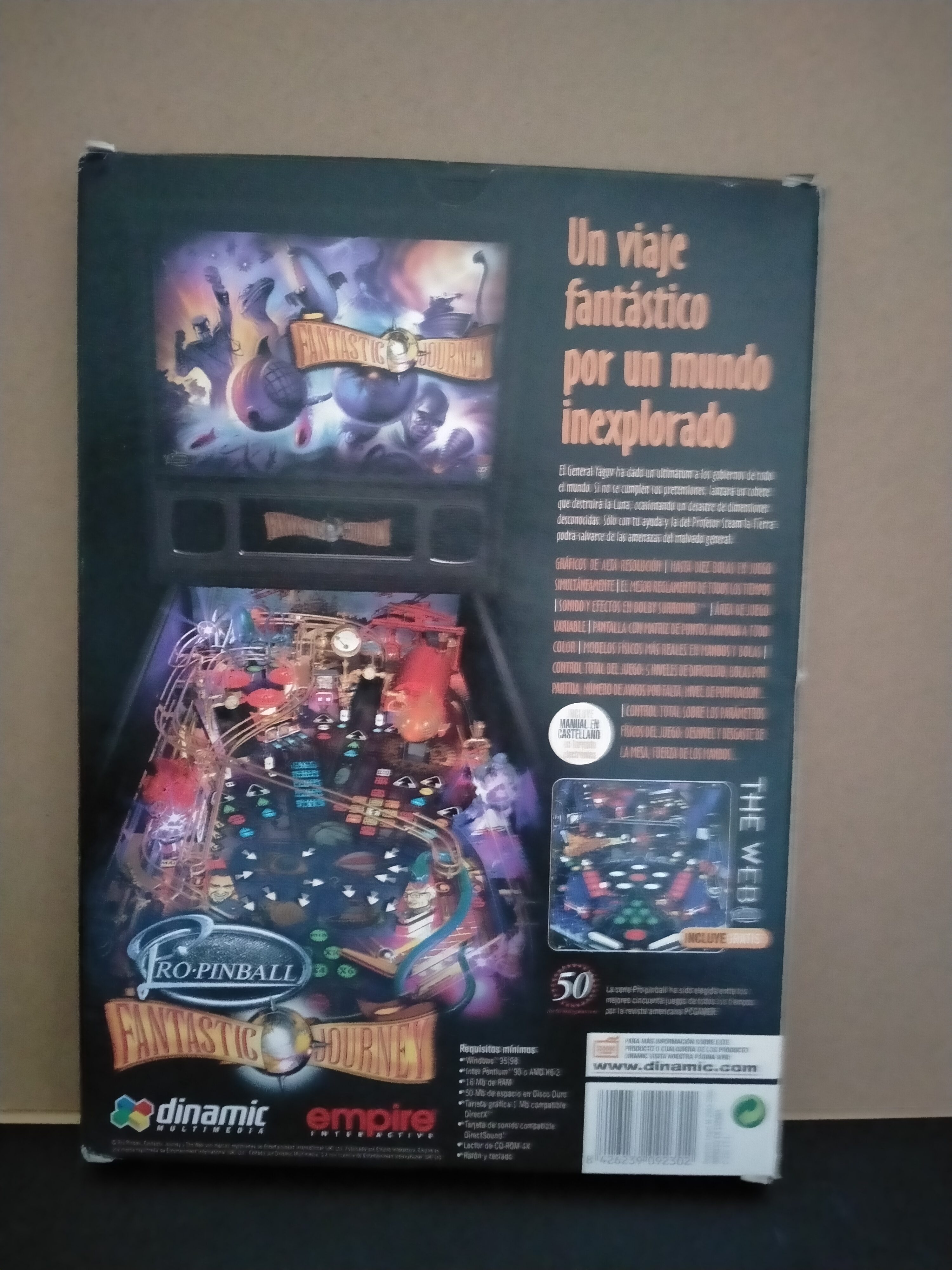 Imagen documental 2 de Pro Pinball: Fantastic Journey, formato Big Box, para Windows 95, Windows 98, Windows Me