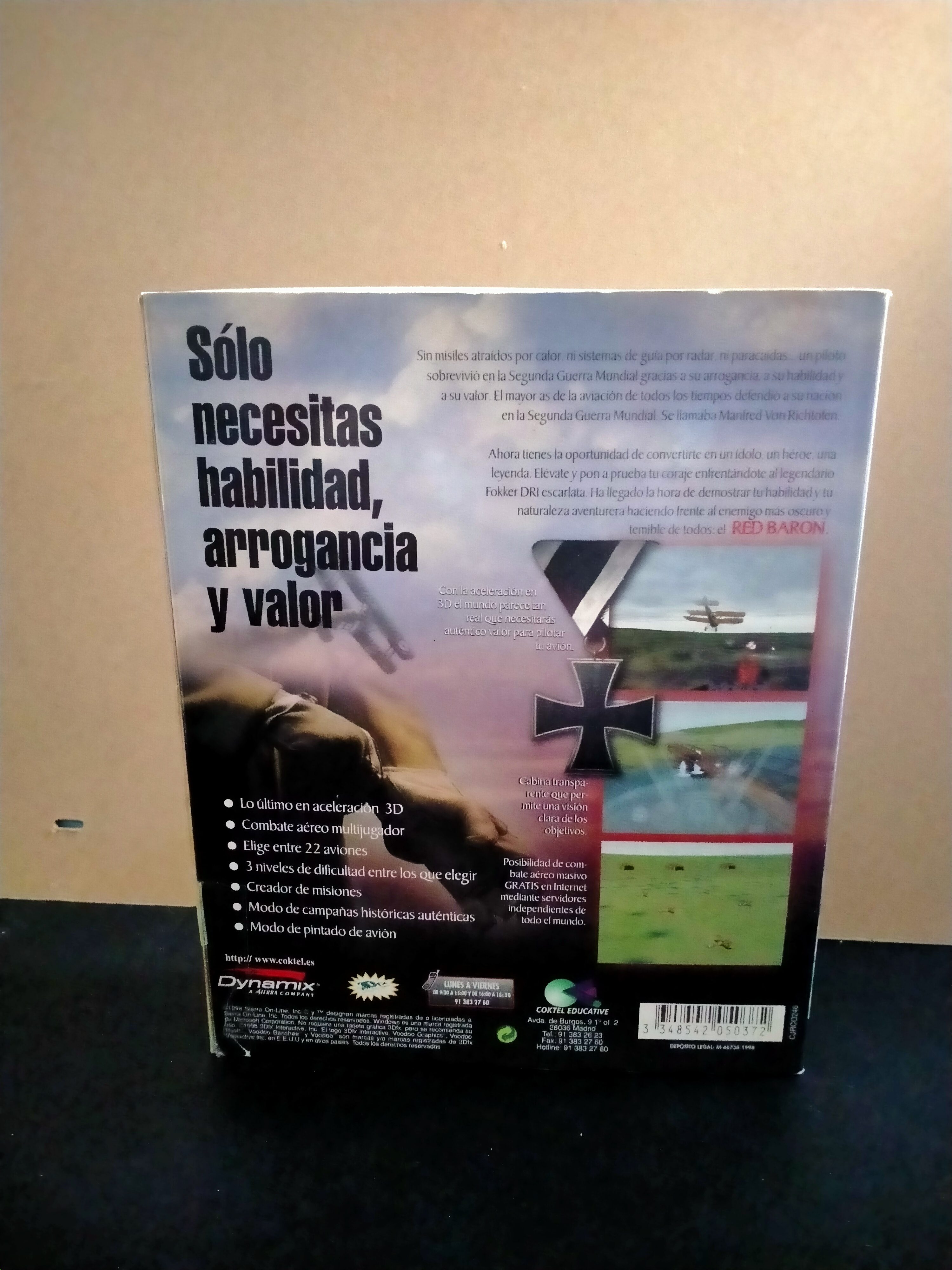 Imagen documental 2 de Red Baron 3-D, formato Big Box, para Windows 95, Windows 98