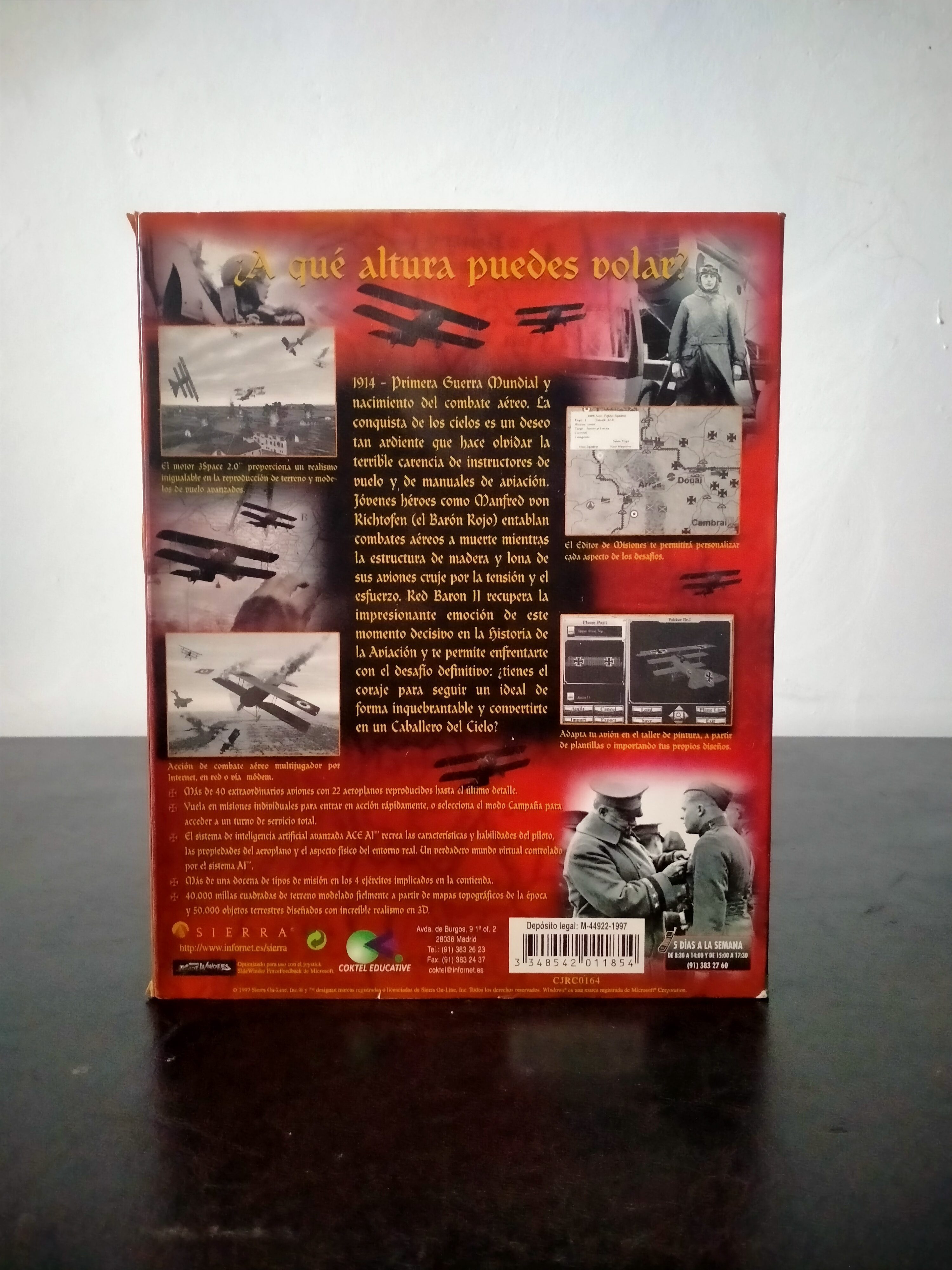Imagen documental 2 de Red Baron II, formato Big Box, para Windows 95