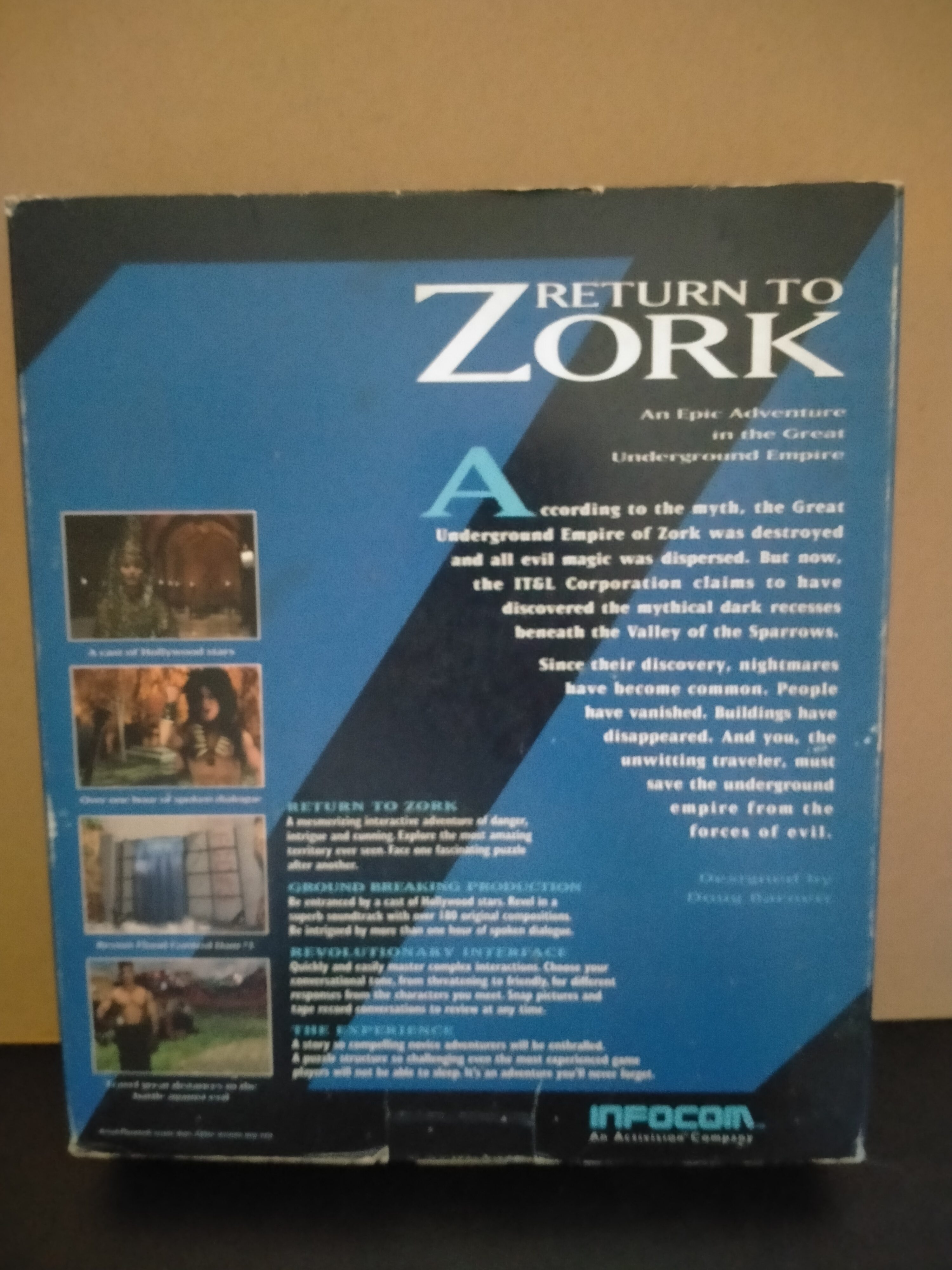 Imagen documental 2 de Return to Zork, formato Big Box, para MS-DOS, Windows 95, Windows 98
