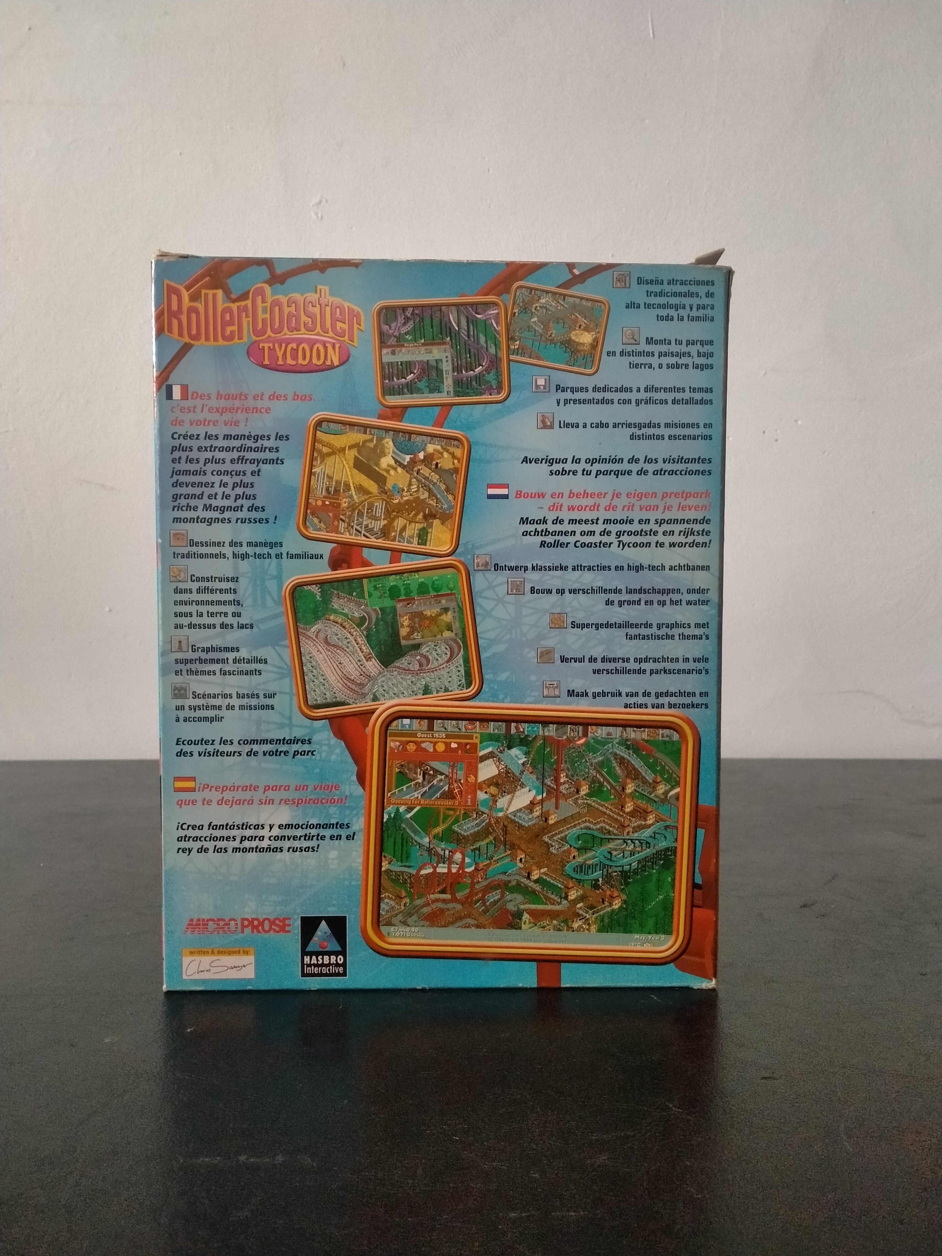 Imagen documental 2 de RollerCoaster Tycoon, formato Big Box, para Windows 95, Windows 98