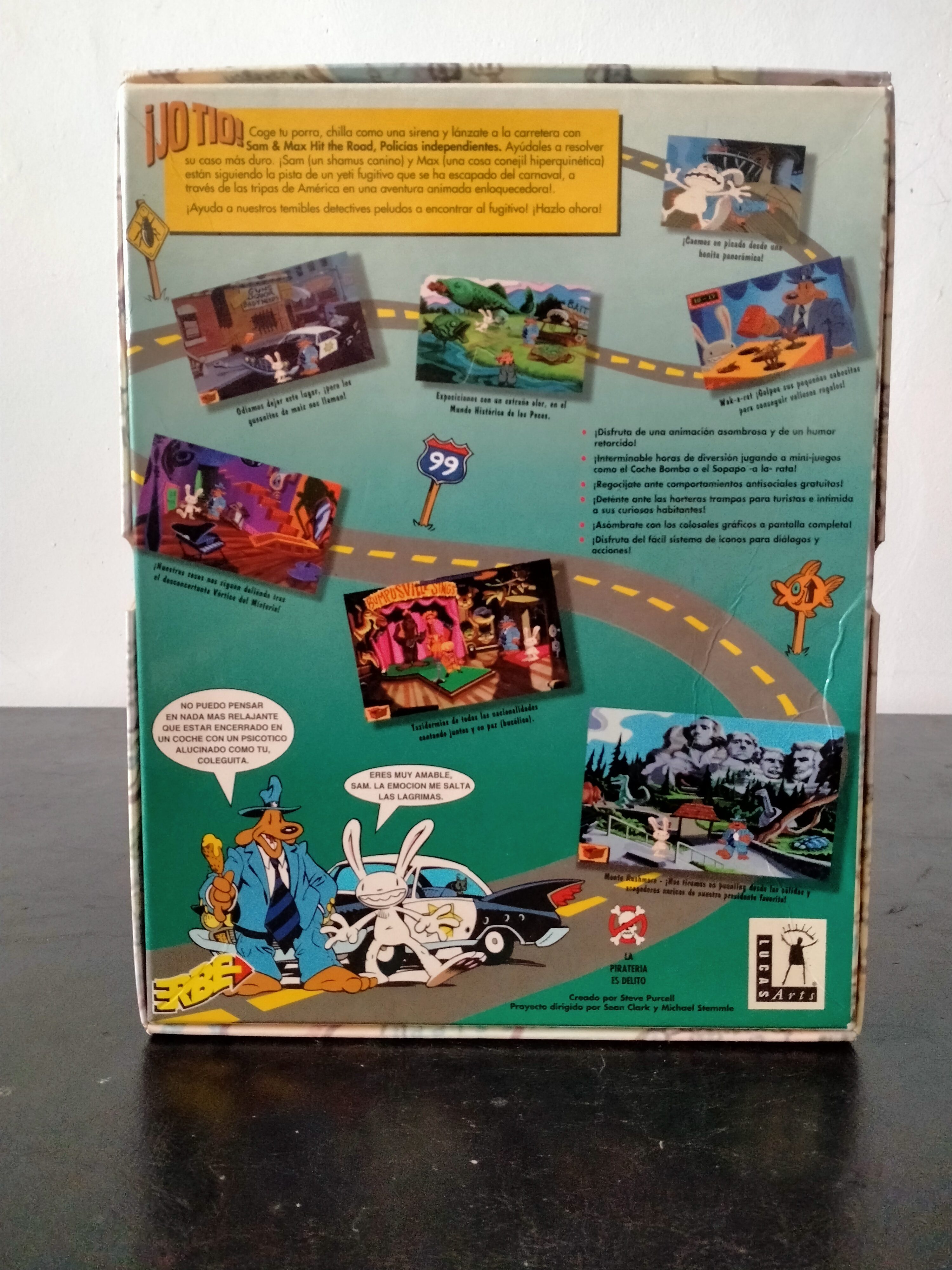 Imagen documental 2 de Sam & Max Hit the Road, formato Big Box, para MS-DOS, Win3.x