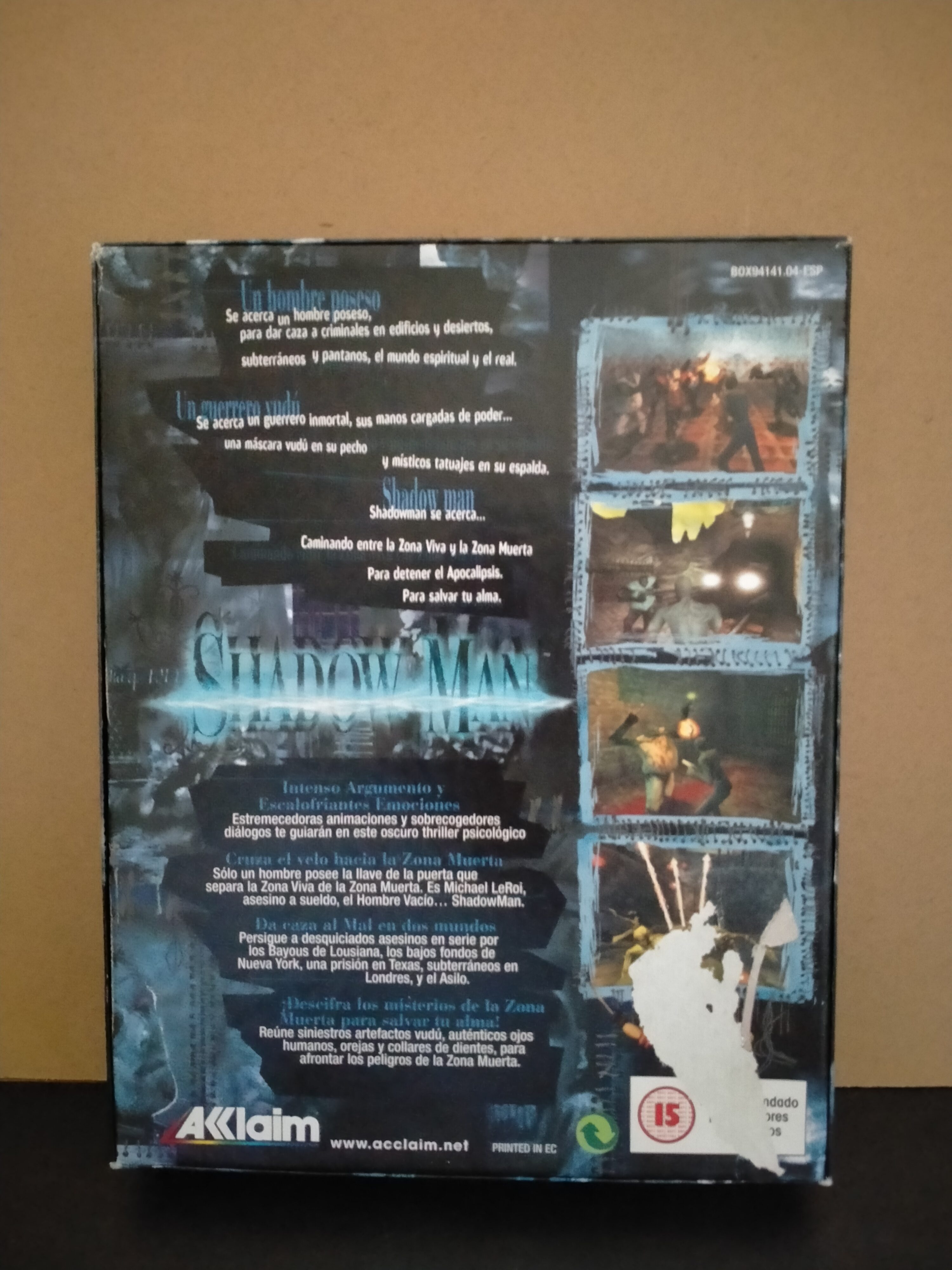 Imagen documental 2 de Shadow Man, formato Big Box, para Windows 95, Windows 98, Windows XP