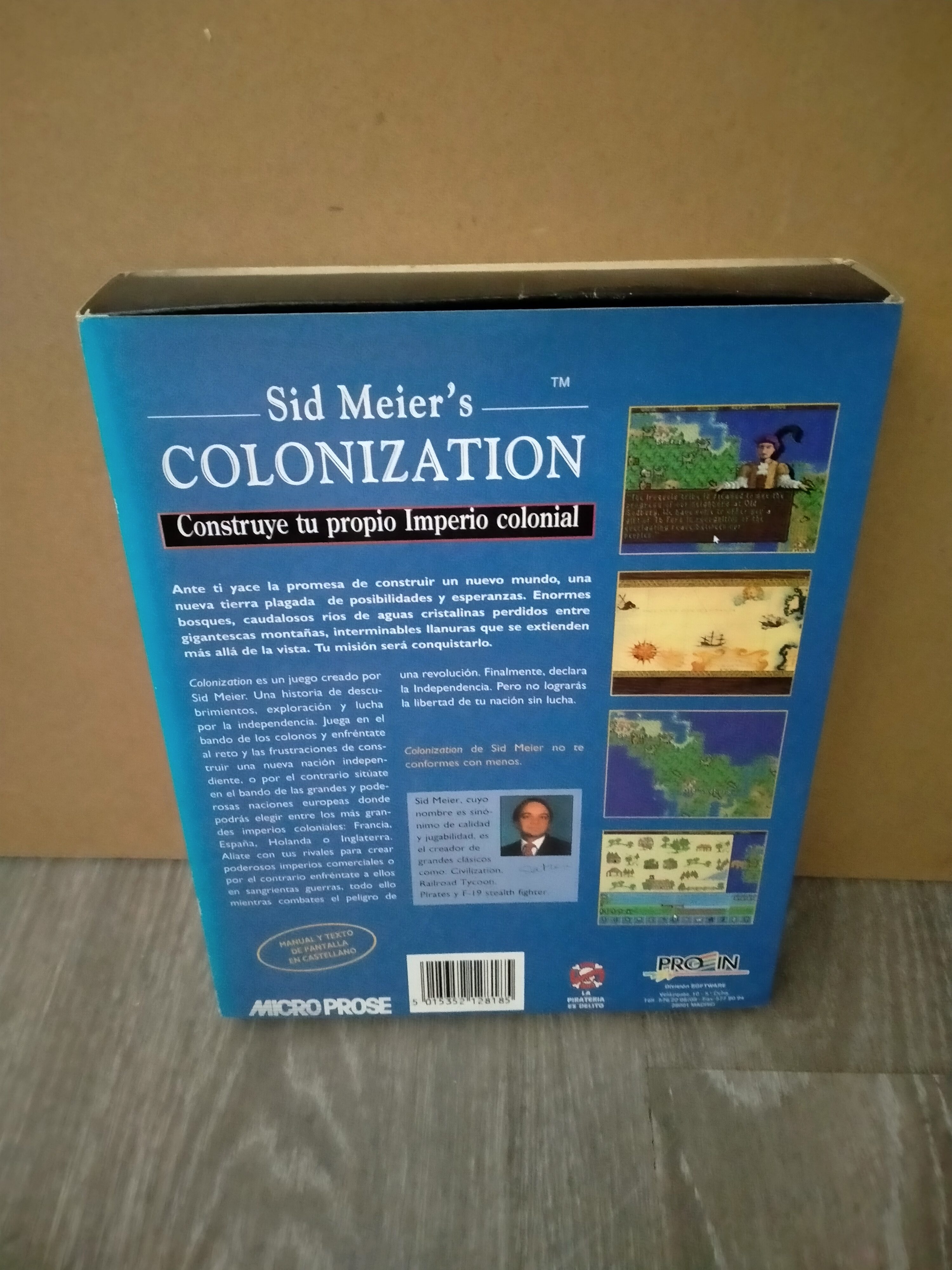 Imagen documental 2 de Sid Meier's Colonization, formato Big Box, para MS-DOS