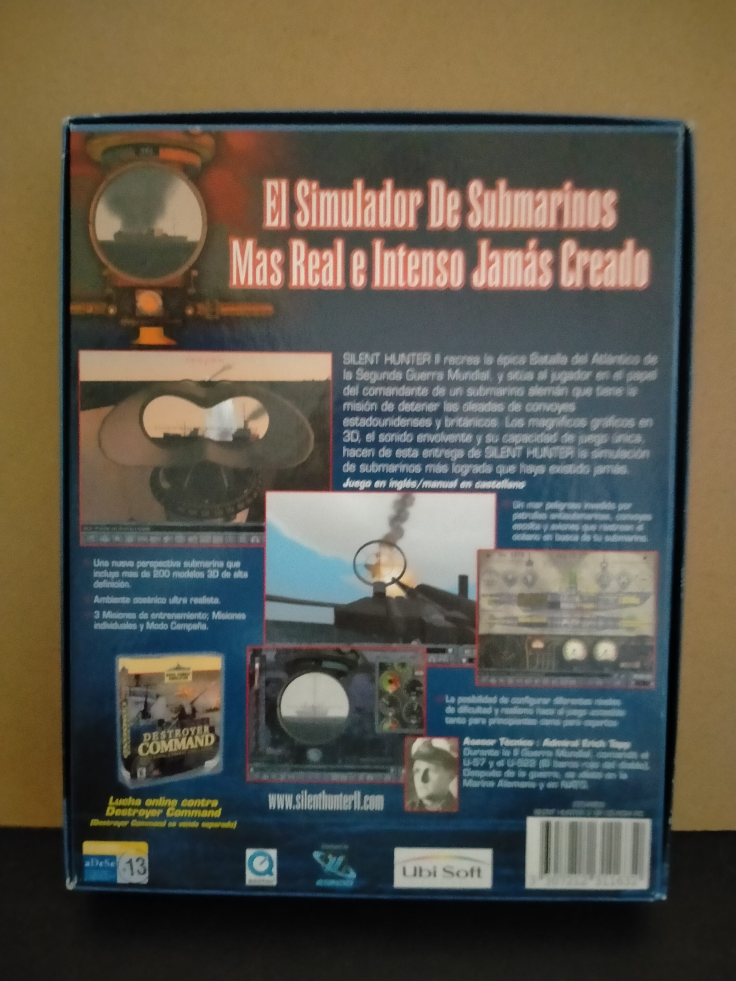 Imagen documental 2 de Silent hunter II, formato Big Box, para Windows 95, Windows 98, Windows Me