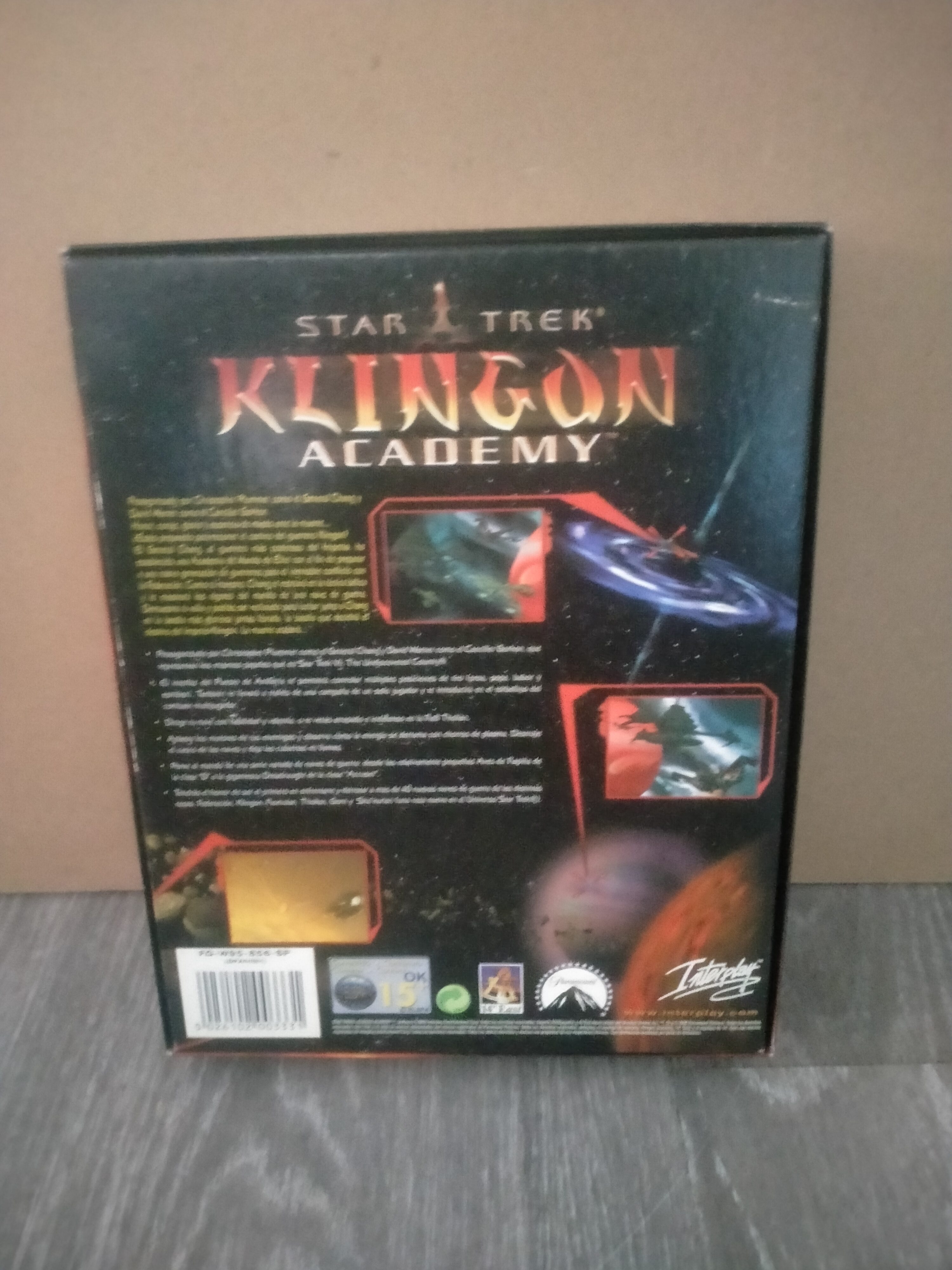 Imagen documental 2 de Star Trek: Klingon Academy, formato Big Box, para Windows 95, Windows 98
