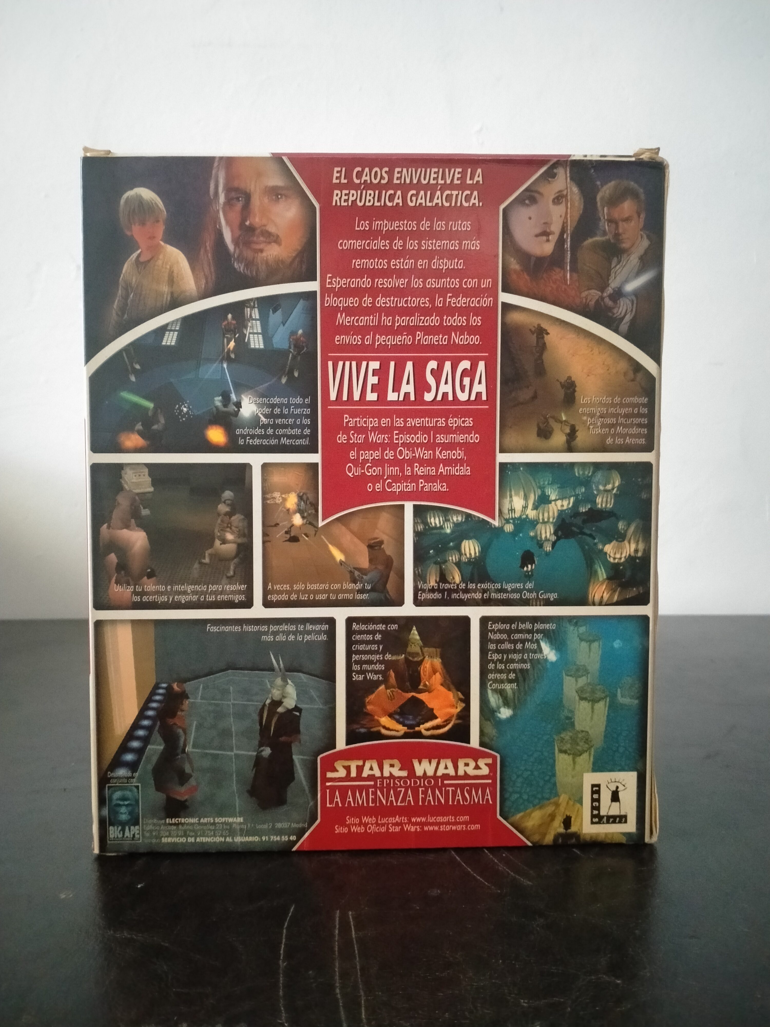 Imagen documental 2 de Star Wars: Episodio I - La Amenaza Fantasma, formato Big Box, para Windows 95, Windows 98