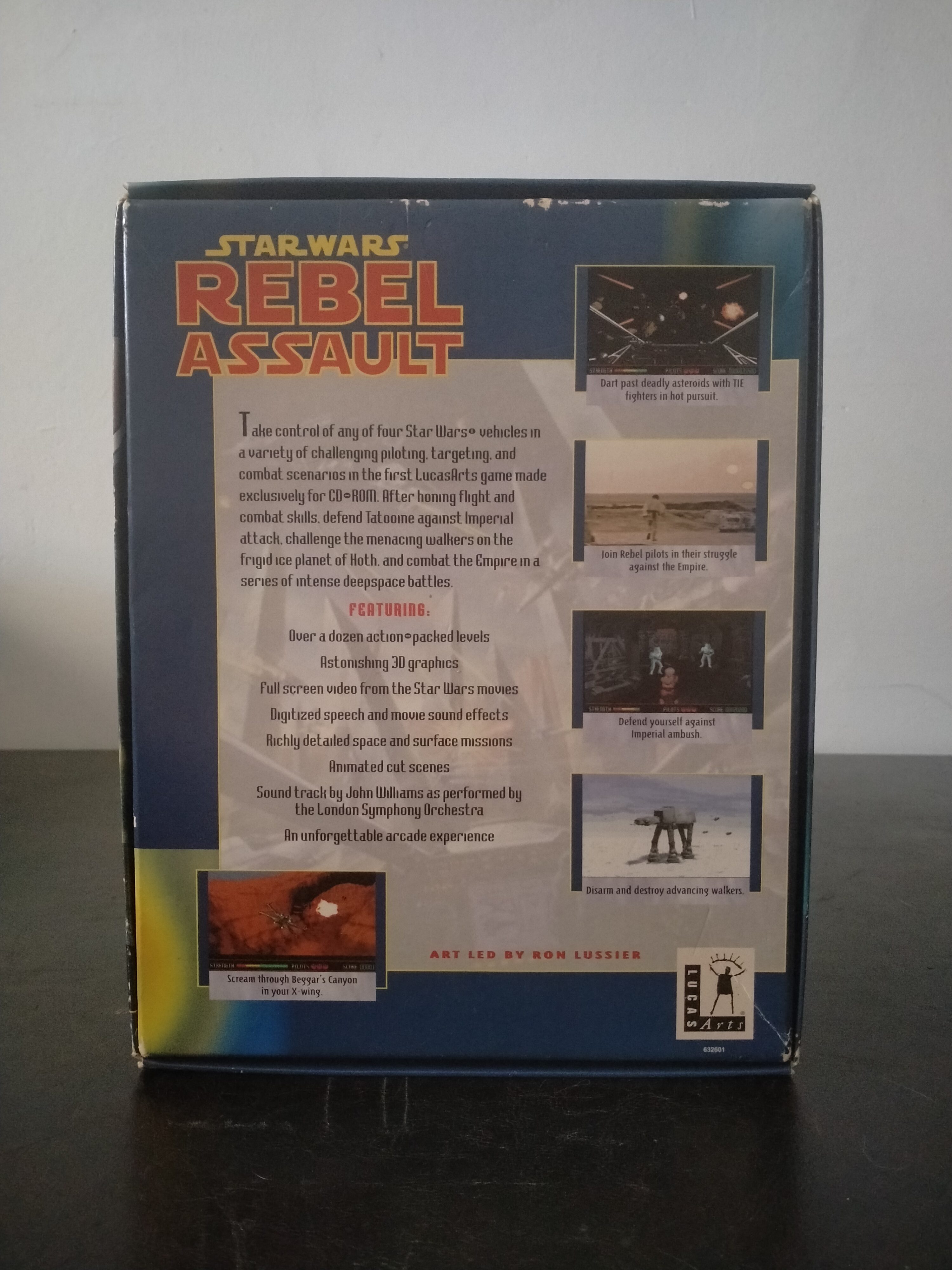 Imagen documental 2 de Star Wars: Rebel Assault, formato Big Box, para MS-DOS