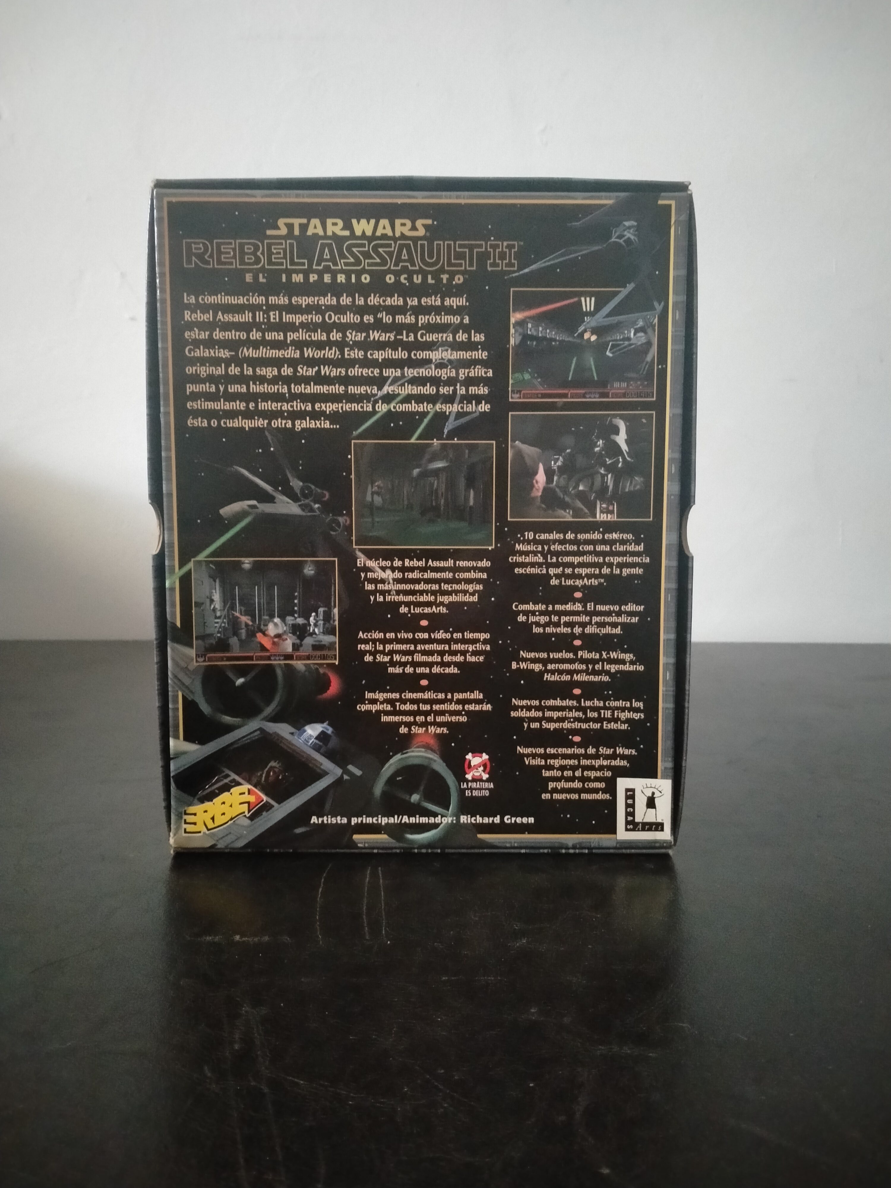 Imagen documental 2 de Star Wars: Rebel Assault II - The Hidden Empire, formato Big Box, para MS-DOS, Windows 95