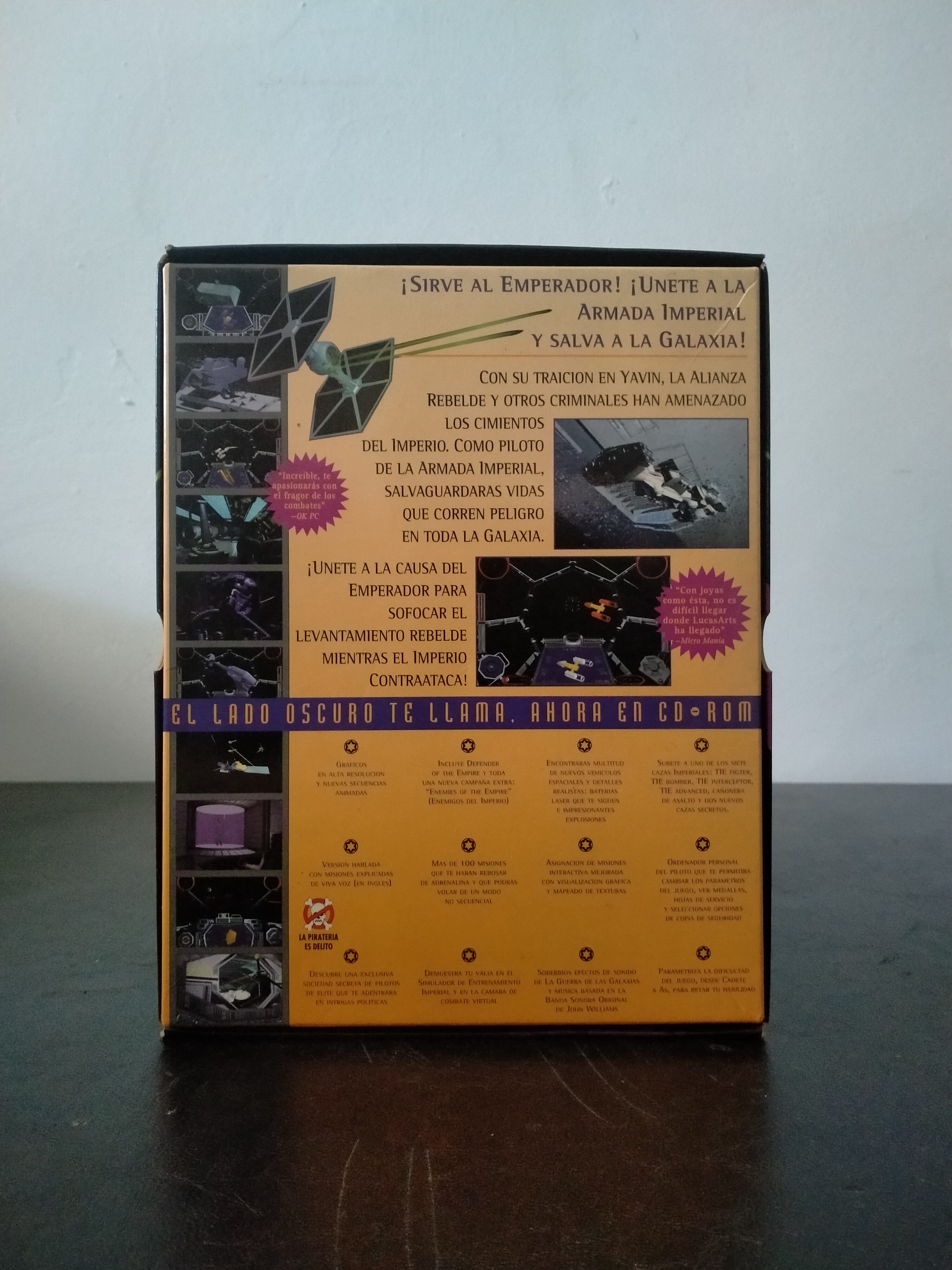 Imagen documental 2 de Star Wars: TIE Fighter - Coleccionistas del CD-ROM, formato Big Box, para MS-DOS