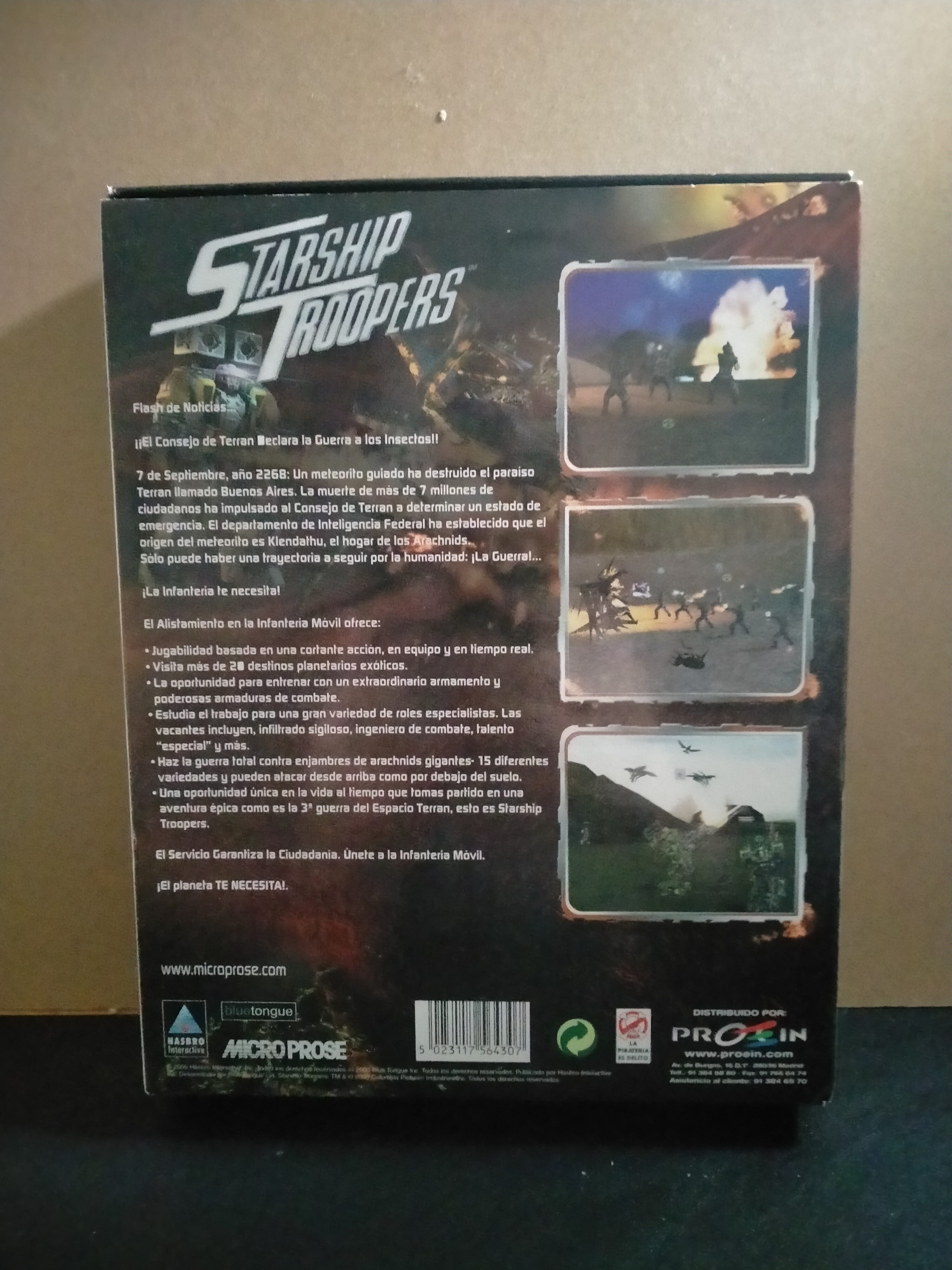 Imagen documental 2 de Starship Troopers, formato Big Box, para MS-DOS, Windows 95, Windows 98