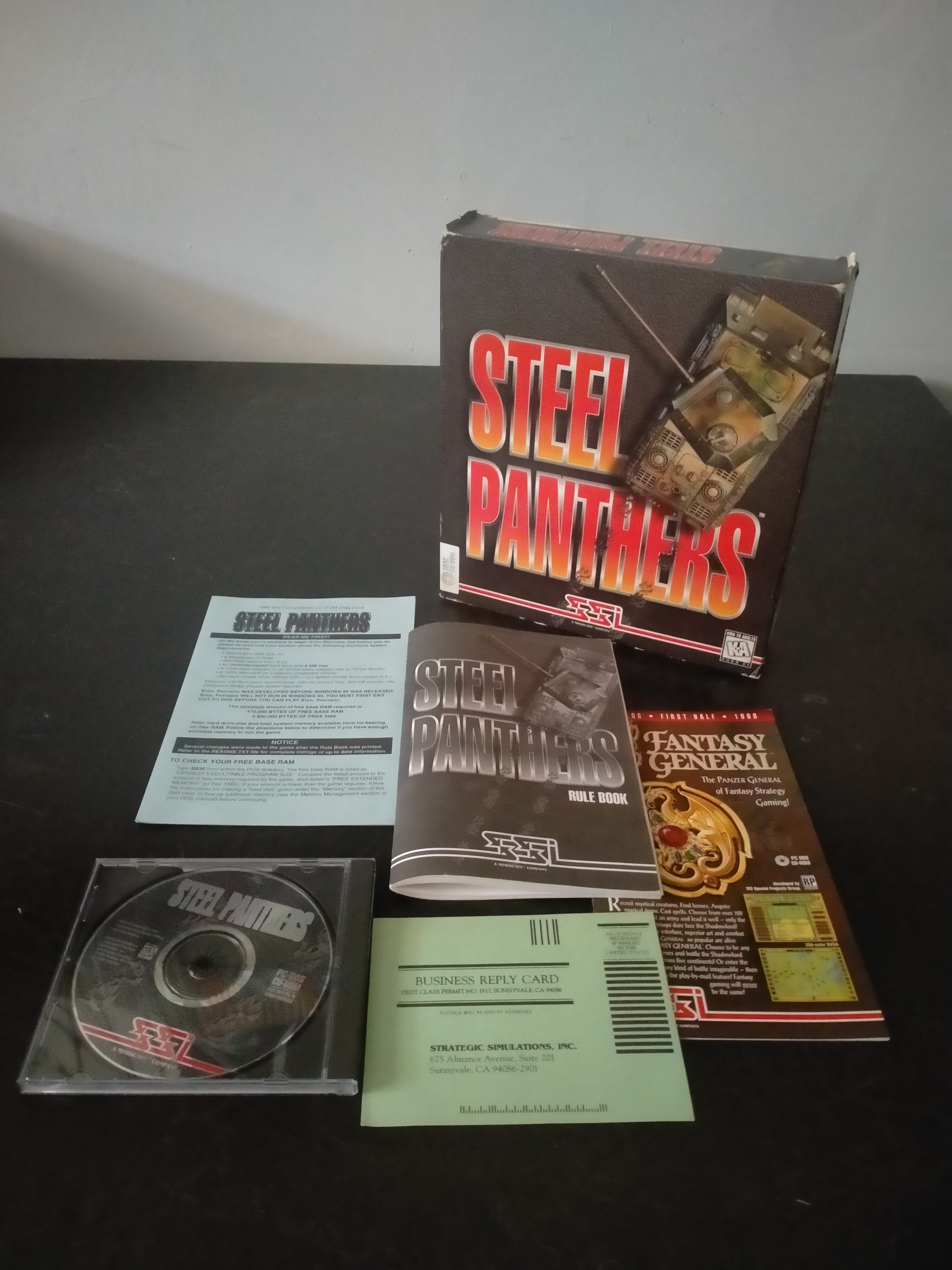 Imagen documental 3 de Steel Panthers, formato Big Box, para MS-DOS