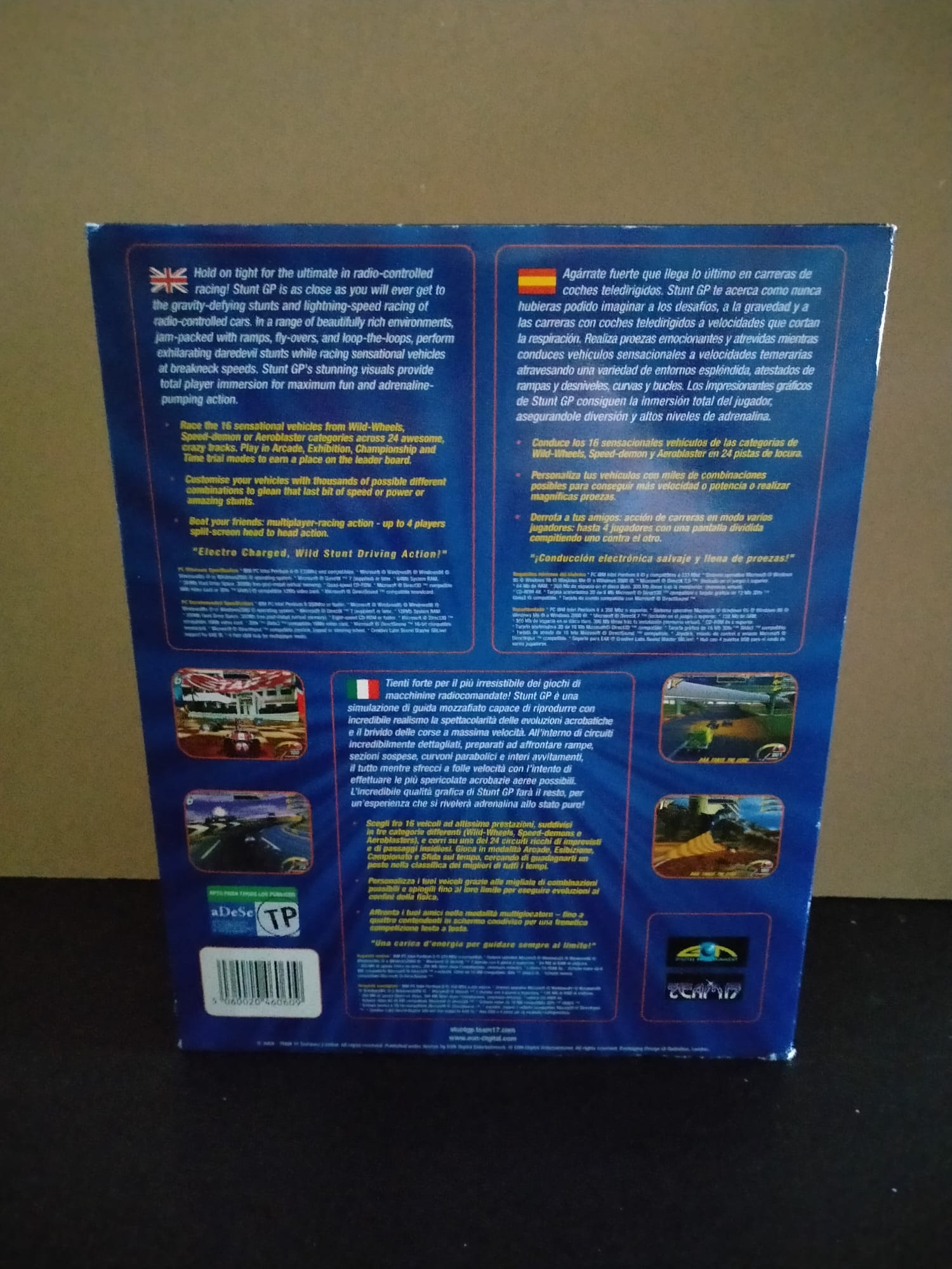Imagen documental 2 de Stunt GP, formato Big Box, para Windows 95, Windows 98, Windows Me