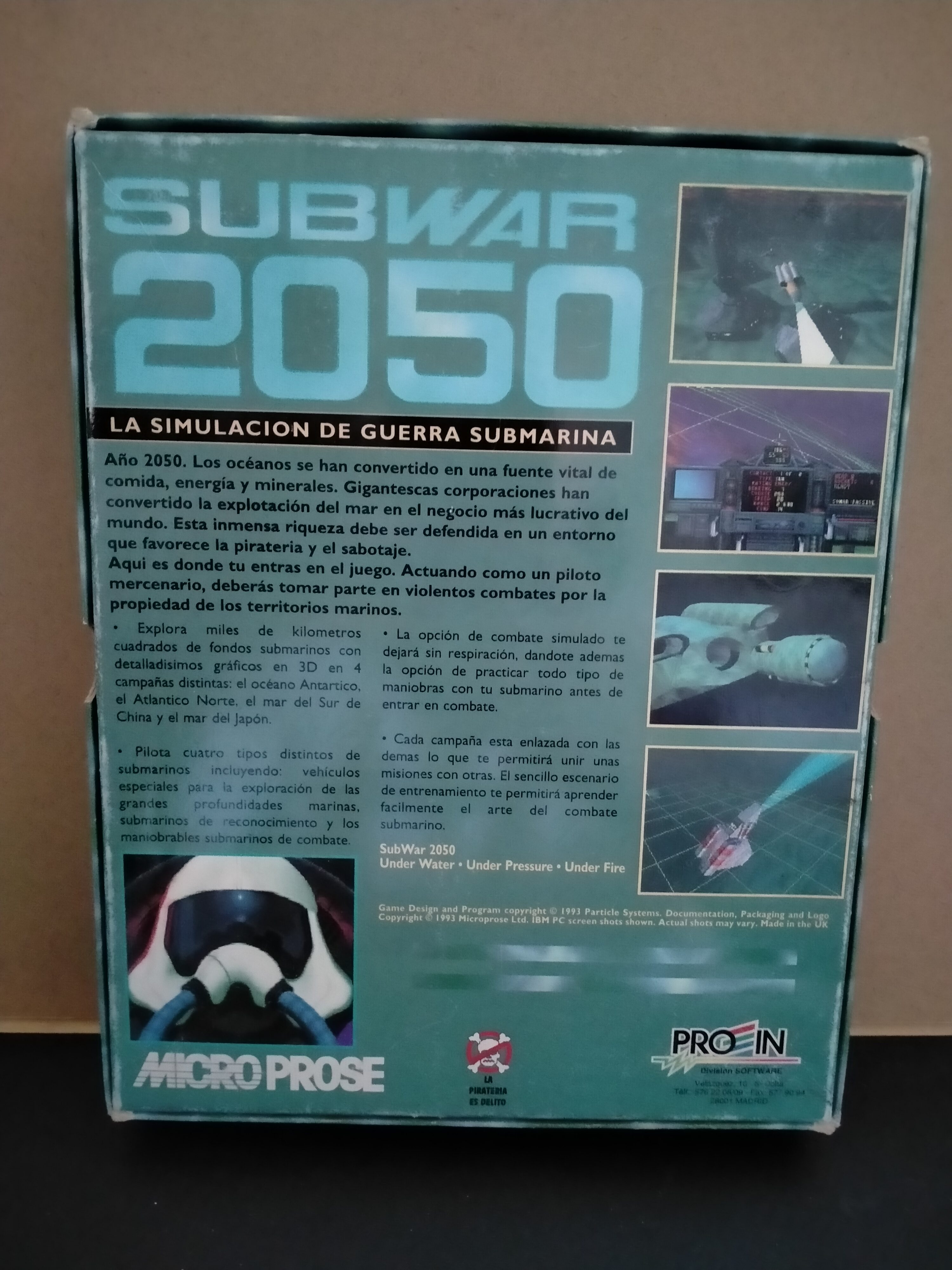 Imagen documental 2 de Subwar 2050, formato Big Box, para MS-DOS, Windows XP, Windows Vista