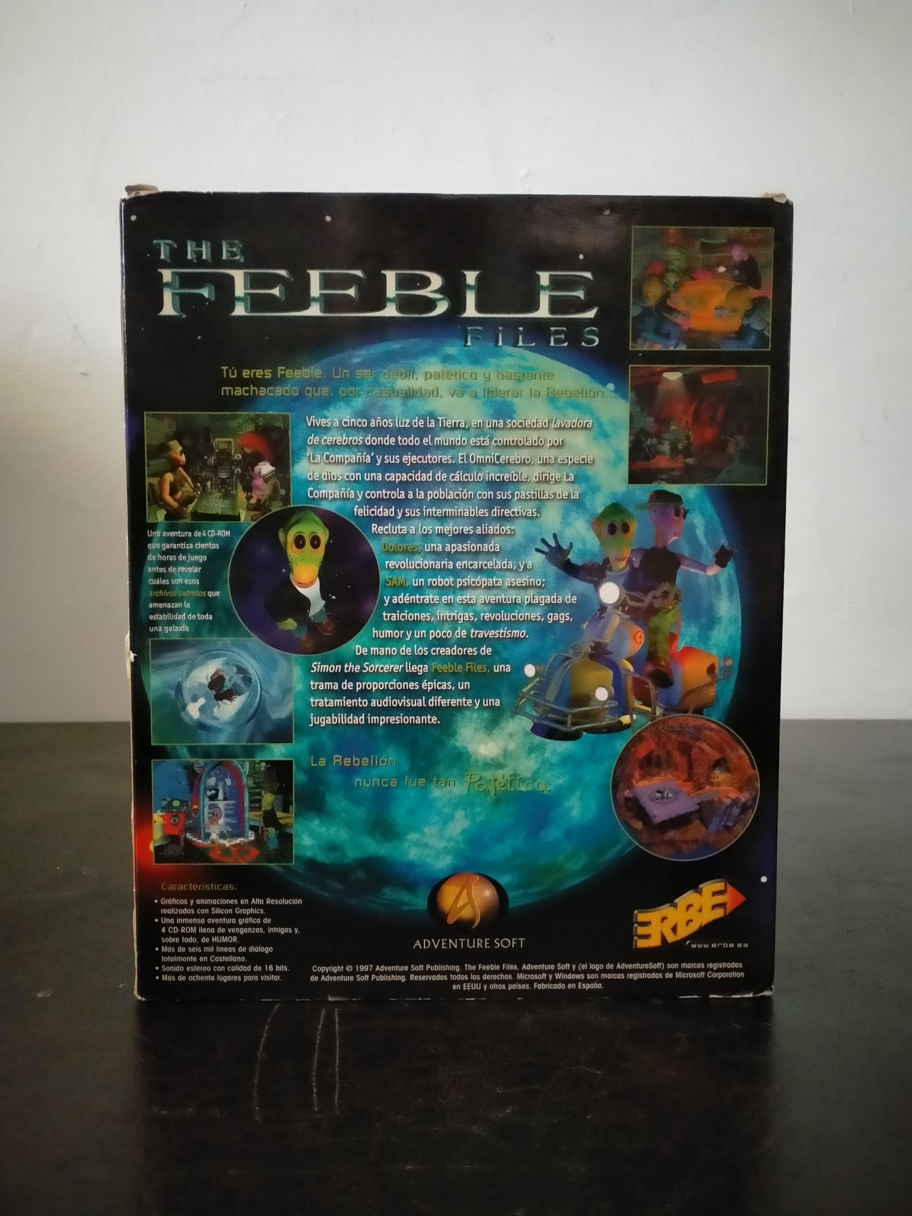 Imagen documental 2 de The Feeble Files, formato Big Box, para Windows 95