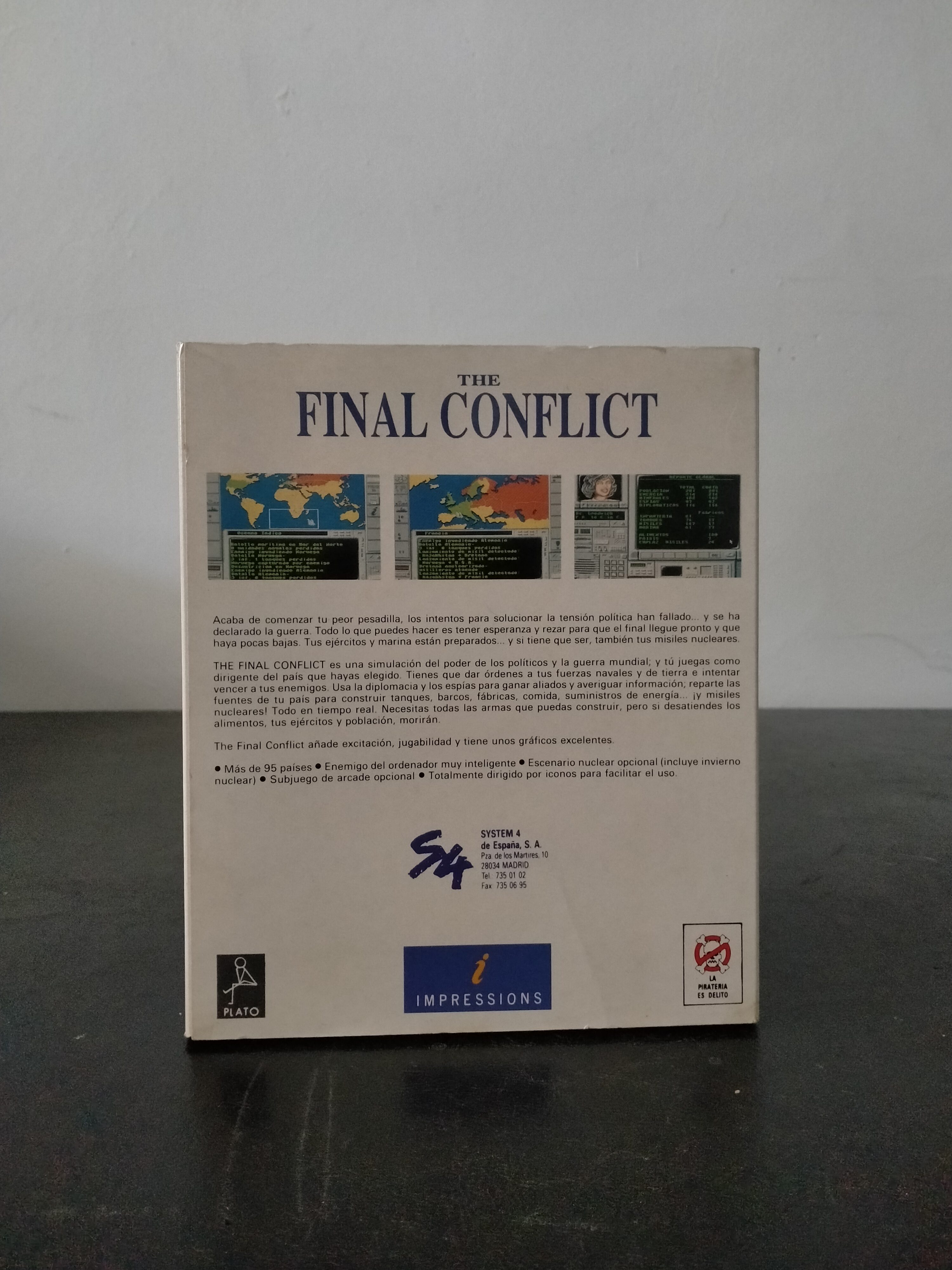 Imagen documental 2 de The Final Conflict, formato Big Box, para MS-DOS